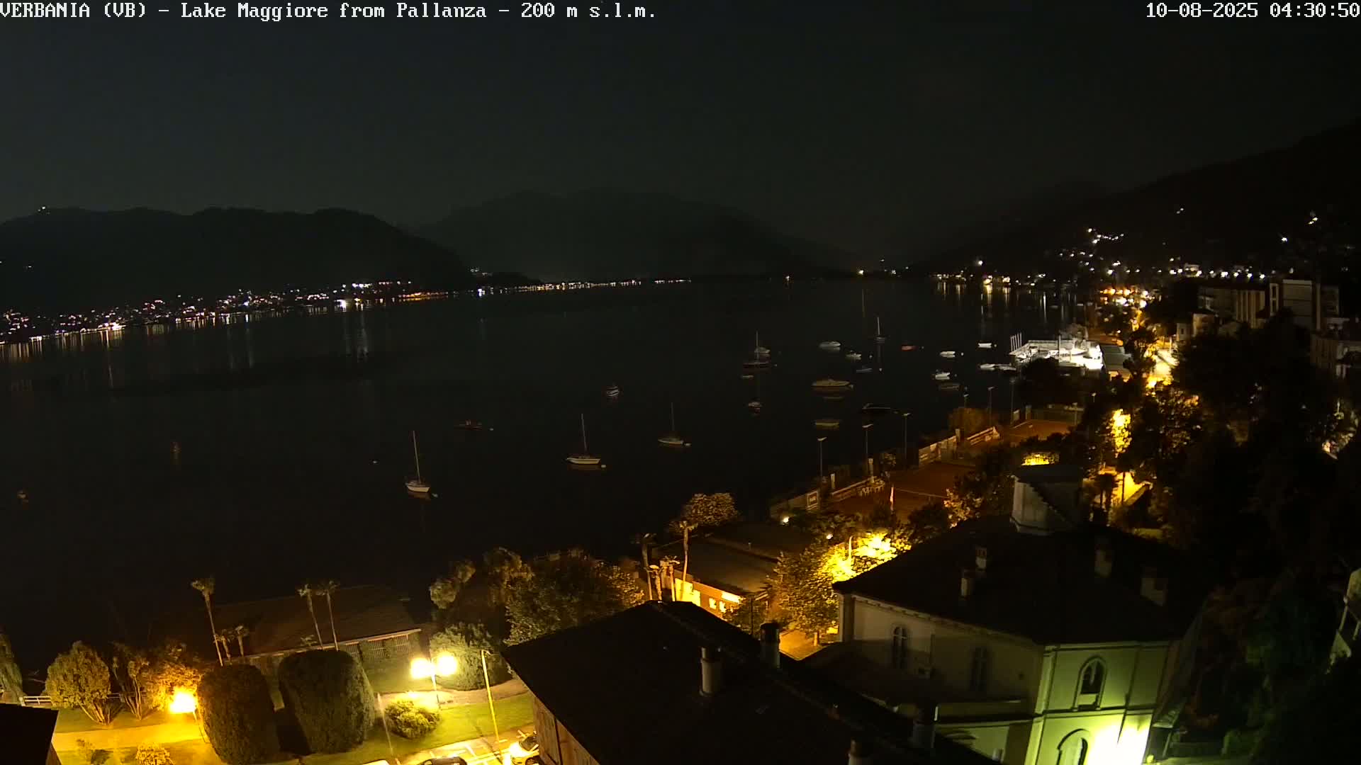 Verbania, Maggiore Lake Live Cam - Verbano-Cusio-Ossola, Piedmont, Italy