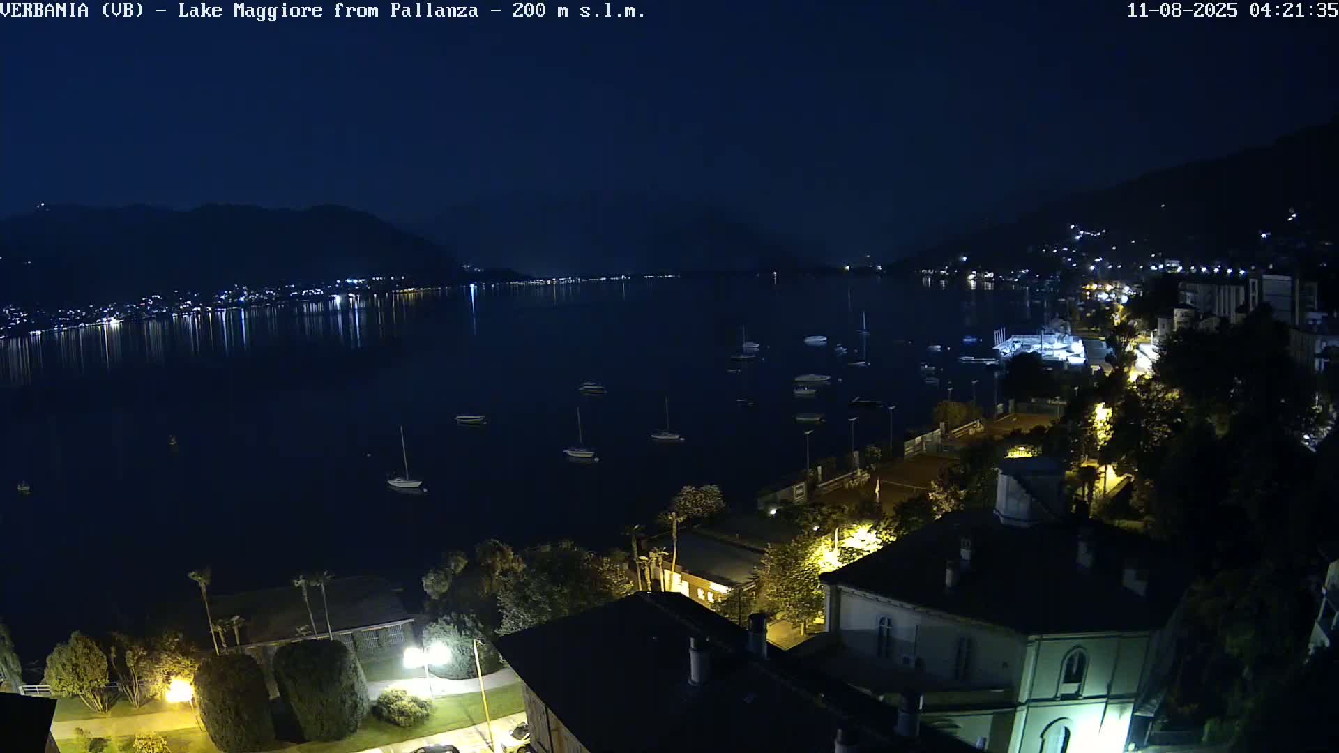 Verbania, Maggiore Lake Live Cam - Verbano-Cusio-Ossola, Piedmont, Italy