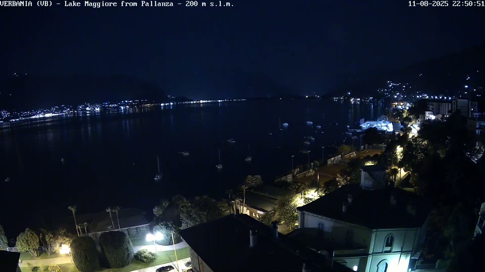 Verbania, Maggiore Lake Live Cam - Verbano-Cusio-Ossola, Piedmont, Italy