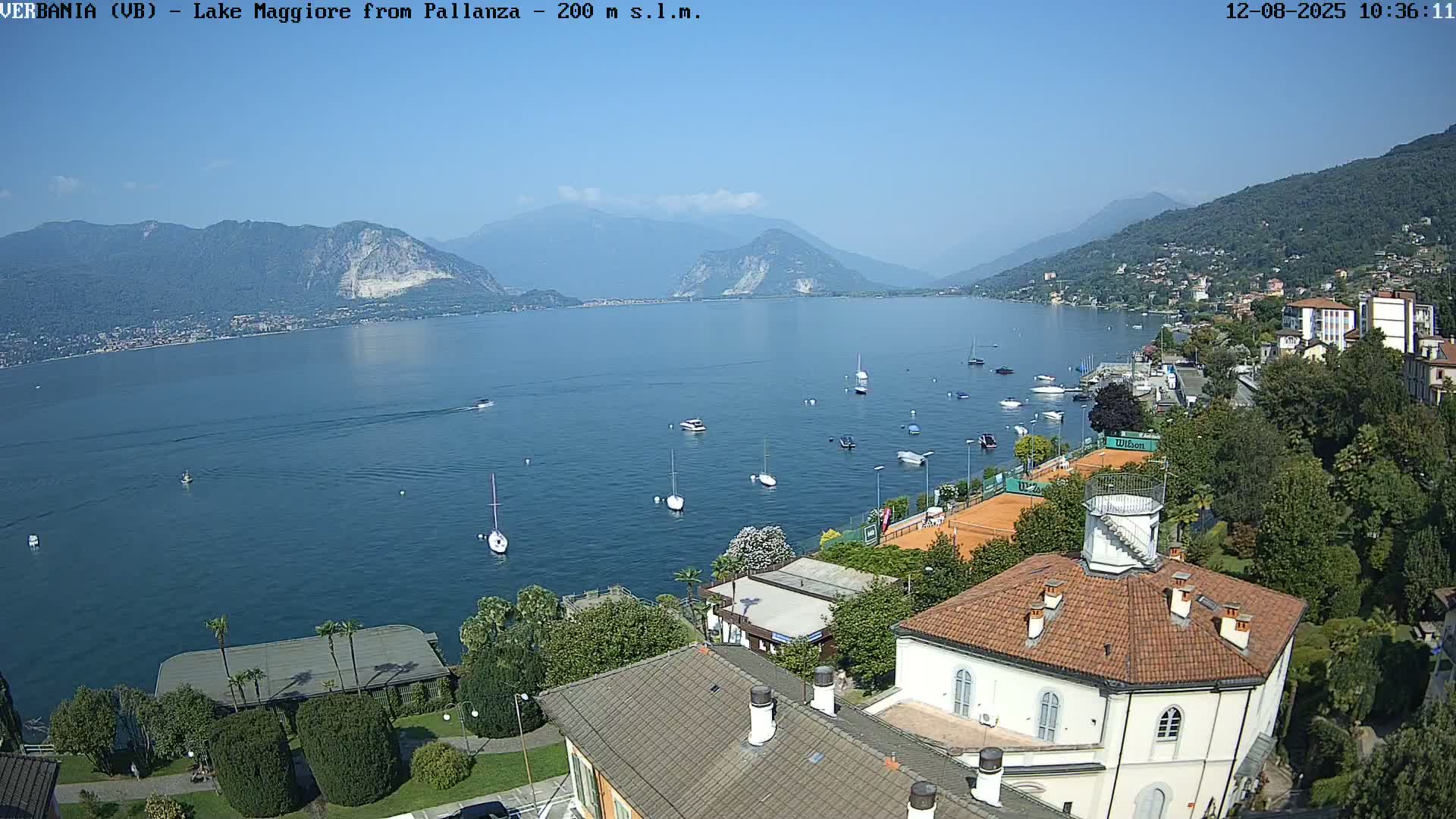 Verbania, Maggiore Lake Live Cam - Verbano-Cusio-Ossola, Piedmont, Italy