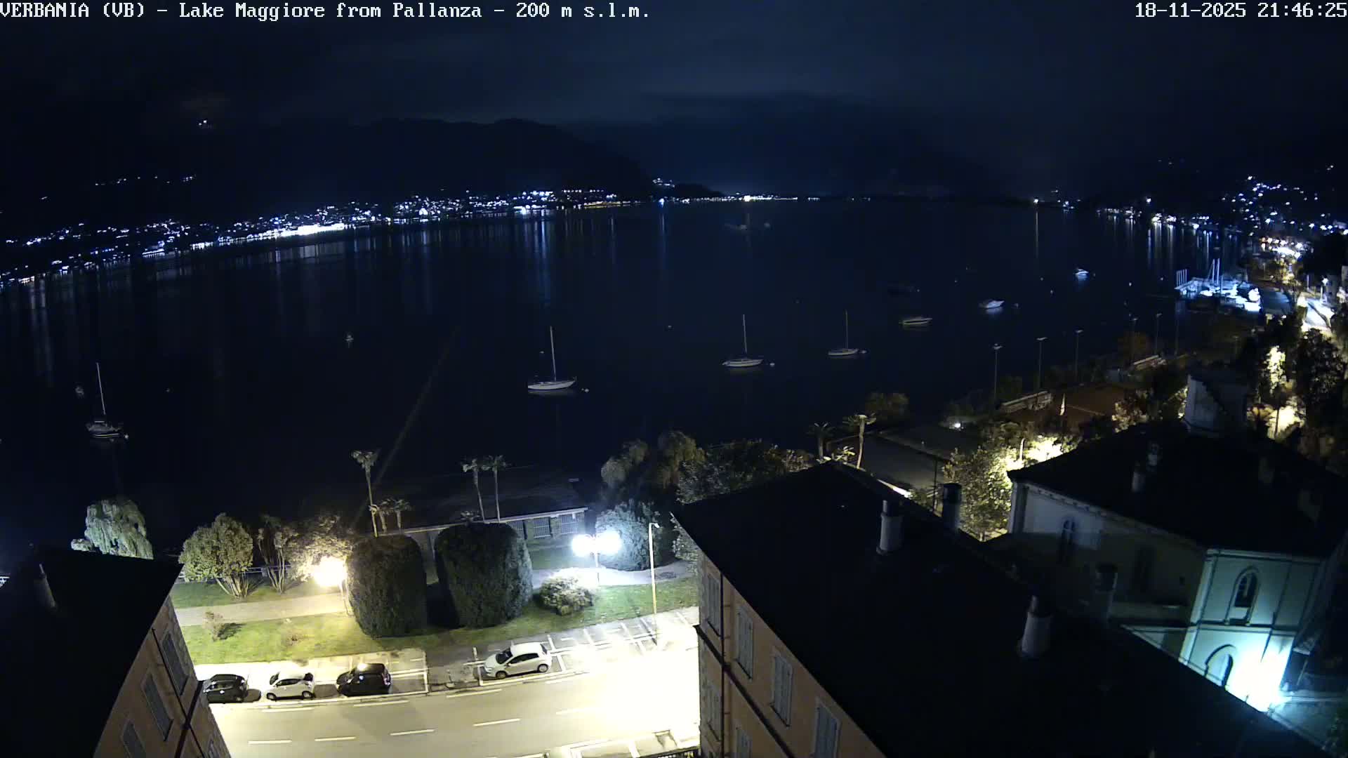 Verbania, Maggiore Lake Live Cam - Verbano-Cusio-Ossola, Piedmont, Italy