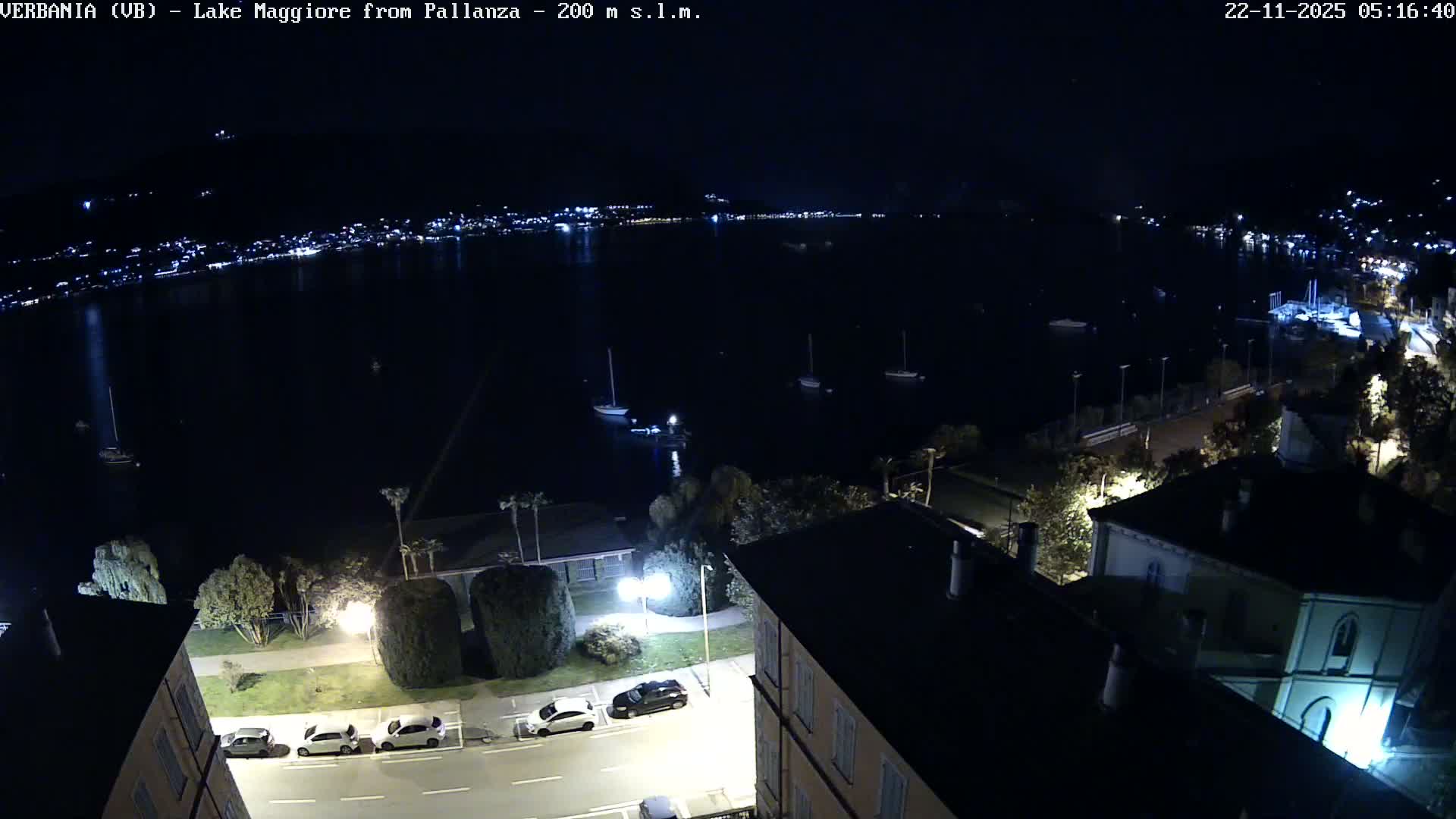 Verbania, Maggiore Lake Live Cam - Verbano-Cusio-Ossola, Piedmont, Italy