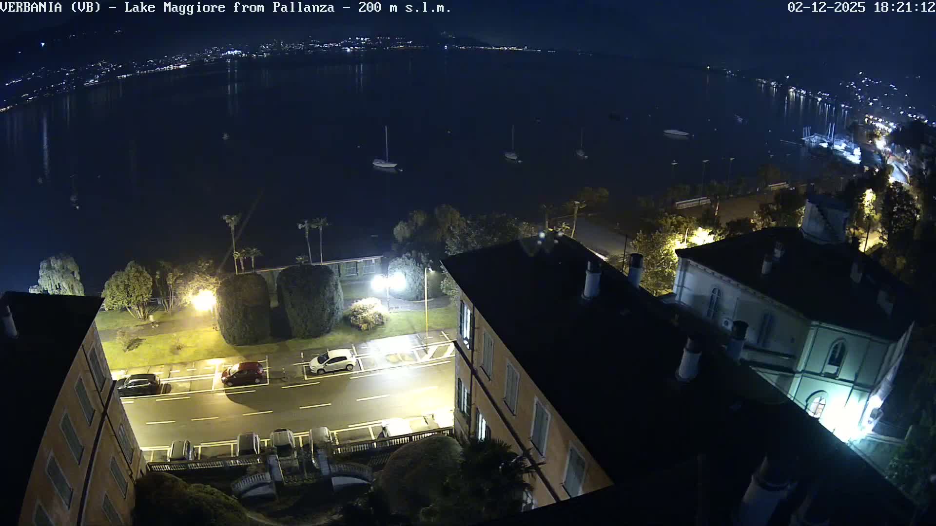 Verbania, Maggiore Lake Live Cam - Verbano-Cusio-Ossola, Piedmont, Italy