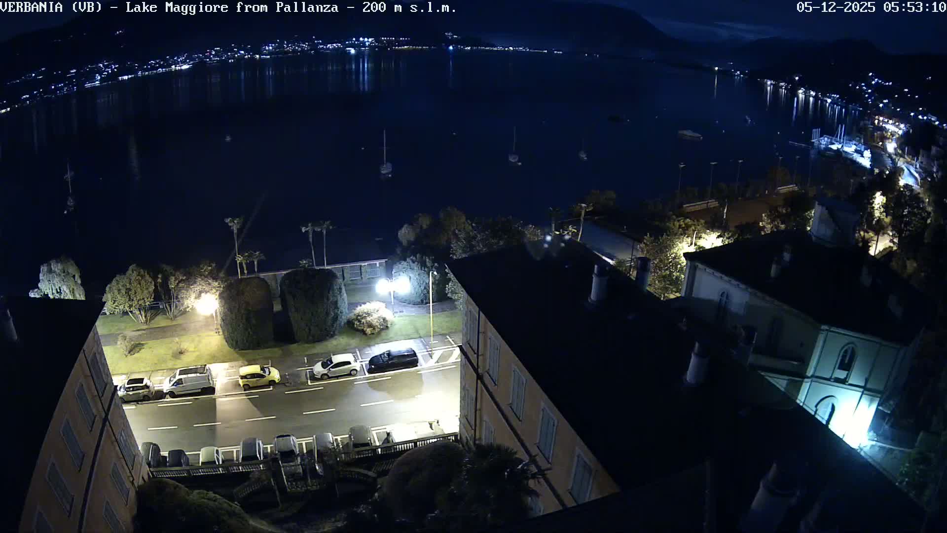 Verbania, Maggiore Lake Live Cam - Verbano-Cusio-Ossola, Piedmont, Italy