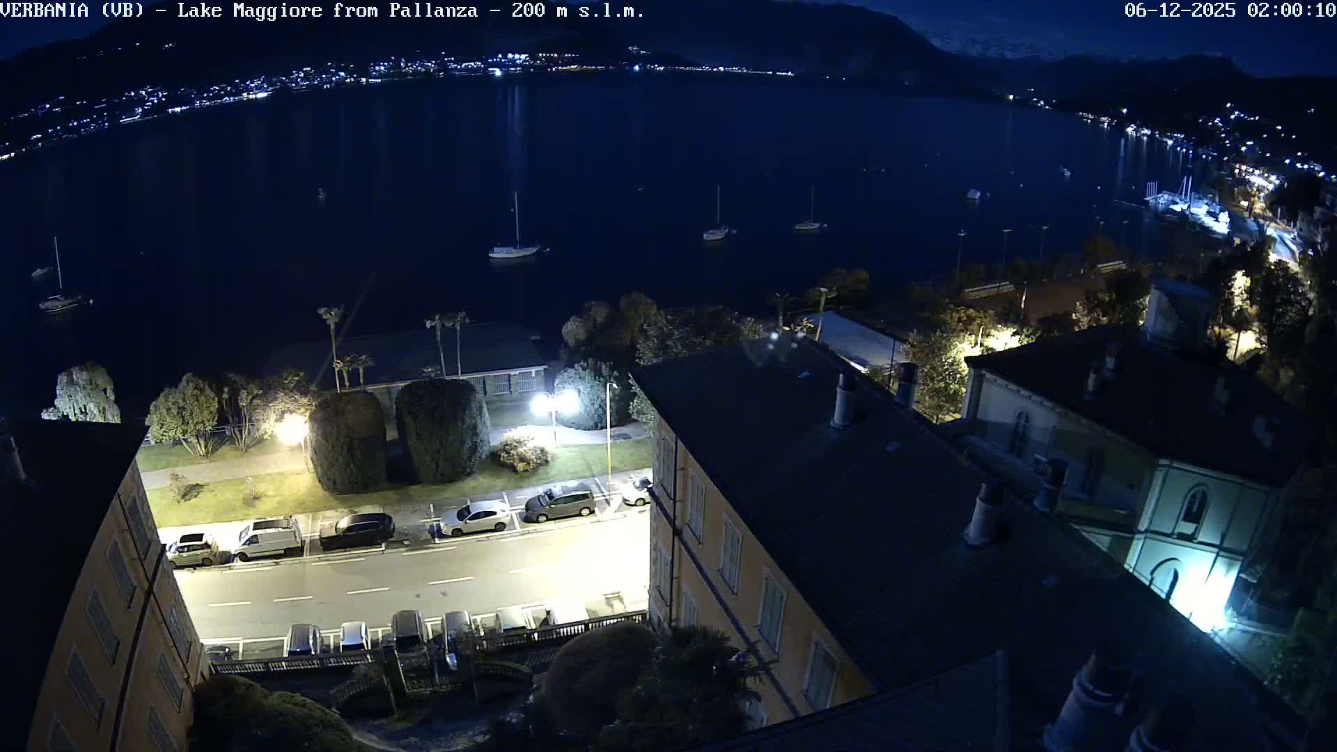 Verbania, Maggiore Lake Live Cam - Verbano-Cusio-Ossola, Piedmont, Italy