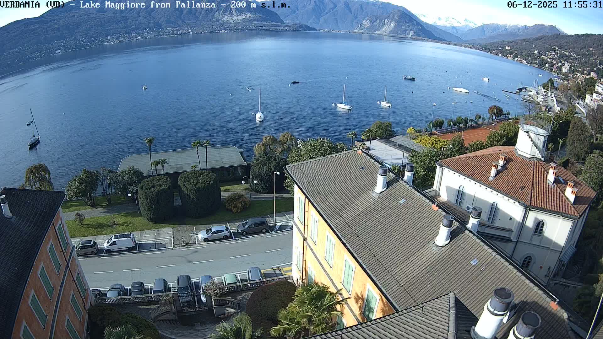 Verbania, Maggiore Lake Live Cam - Verbano-Cusio-Ossola, Piedmont, Italy