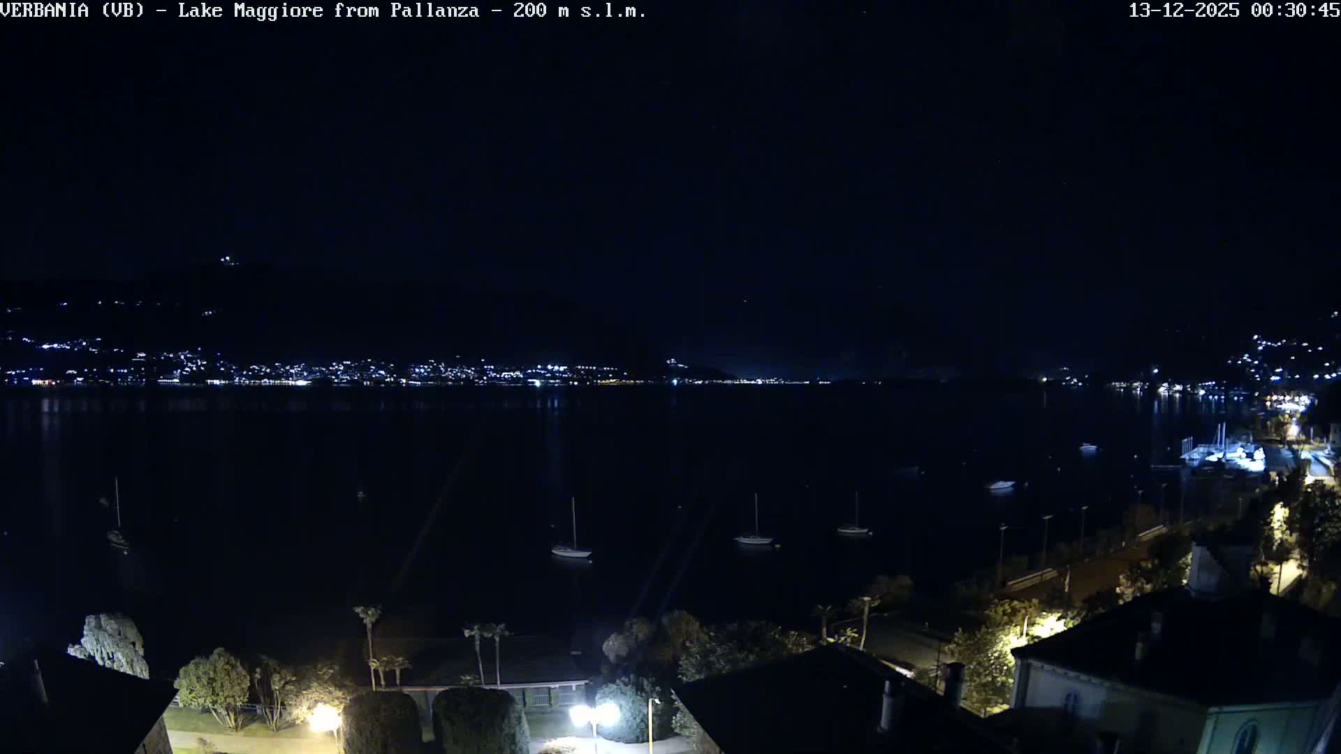 Verbania, Maggiore Lake Live Cam - Verbano-Cusio-Ossola, Piedmont, Italy