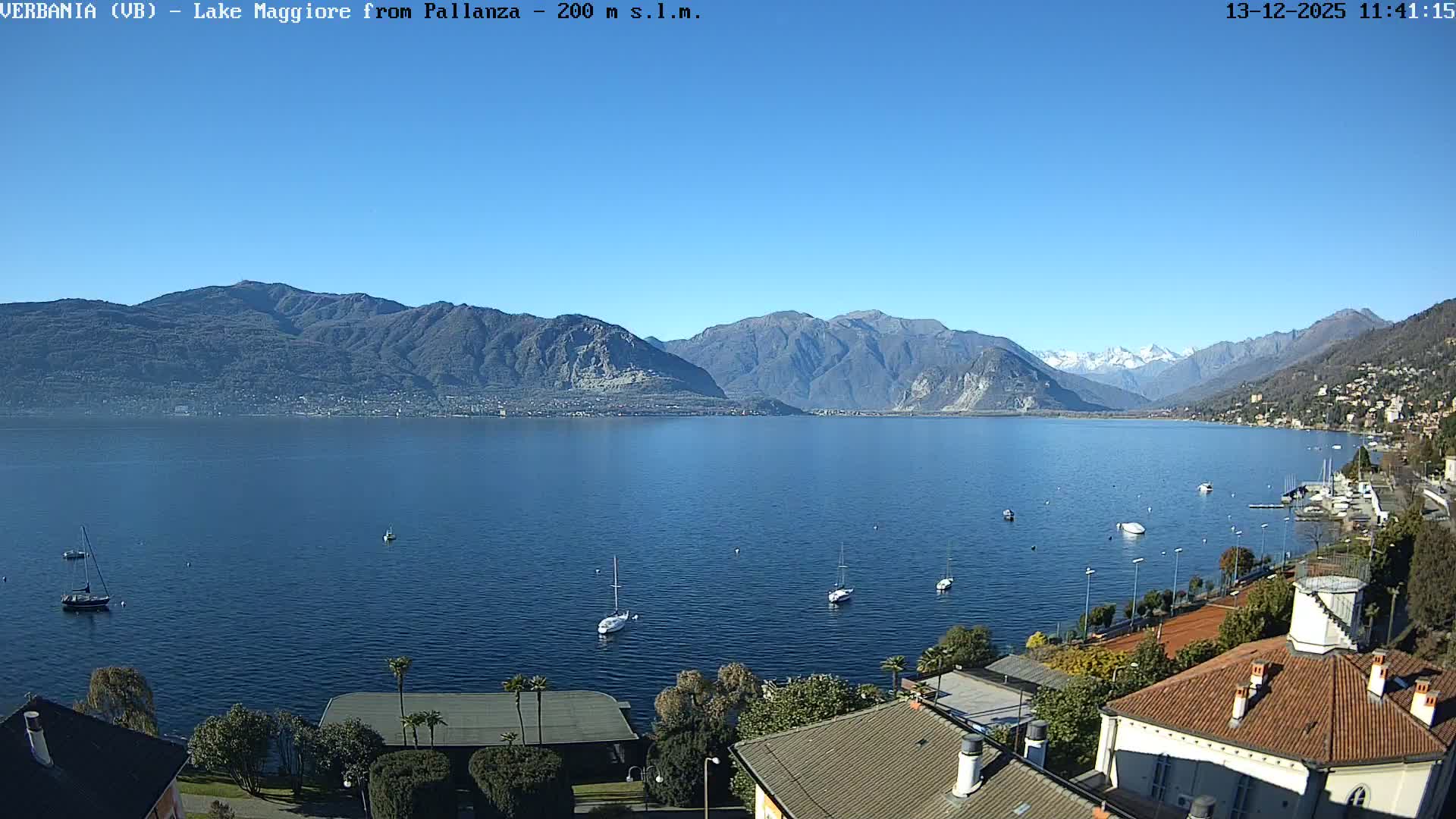 Verbania, Maggiore Lake Live Cam - Verbano-Cusio-Ossola, Piedmont, Italy