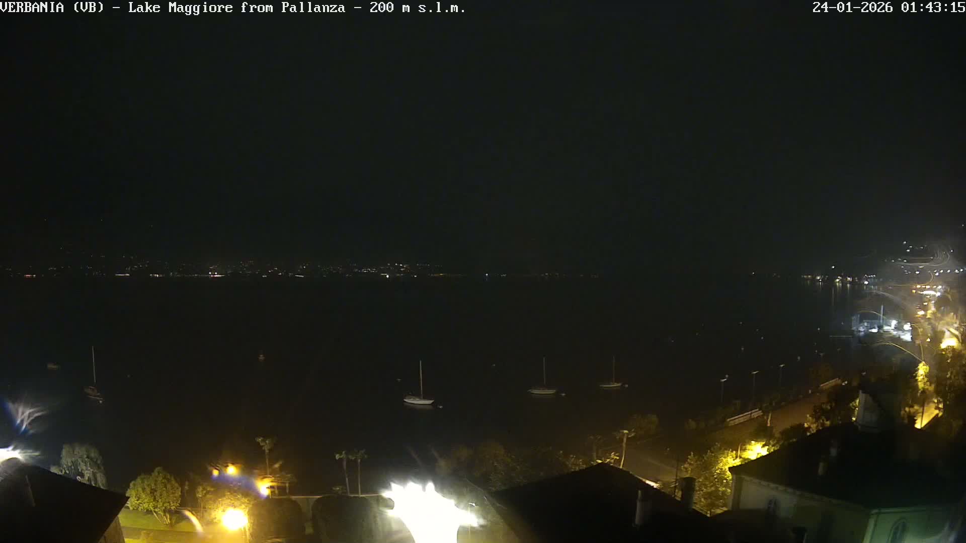 Verbania, Maggiore Lake Live Cam - Verbano-Cusio-Ossola, Piedmont, Italy