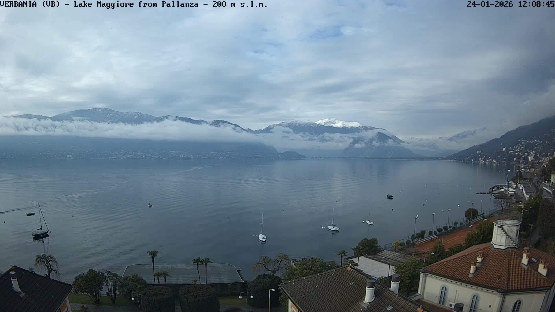Verbania, Maggiore Lake Live Cam - Verbano-Cusio-Ossola, Piedmont, Italy