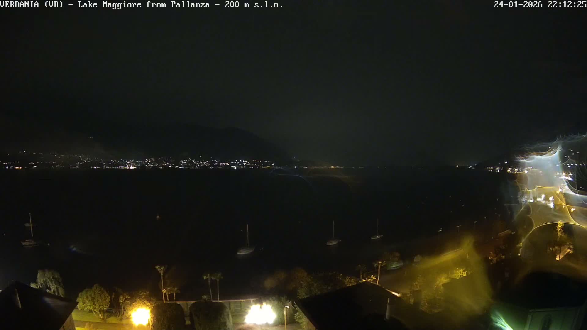 Verbania, Maggiore Lake Live Cam - Verbano-Cusio-Ossola, Piedmont, Italy