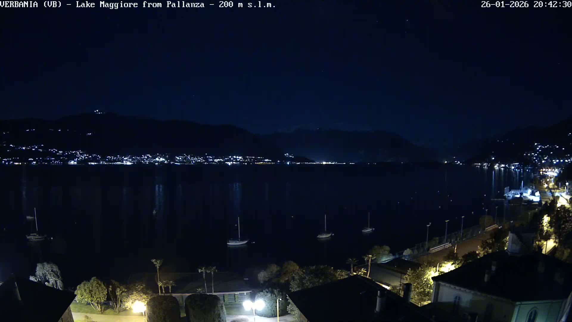 Verbania, Maggiore Lake Live Cam - Verbano-Cusio-Ossola, Piedmont, Italy