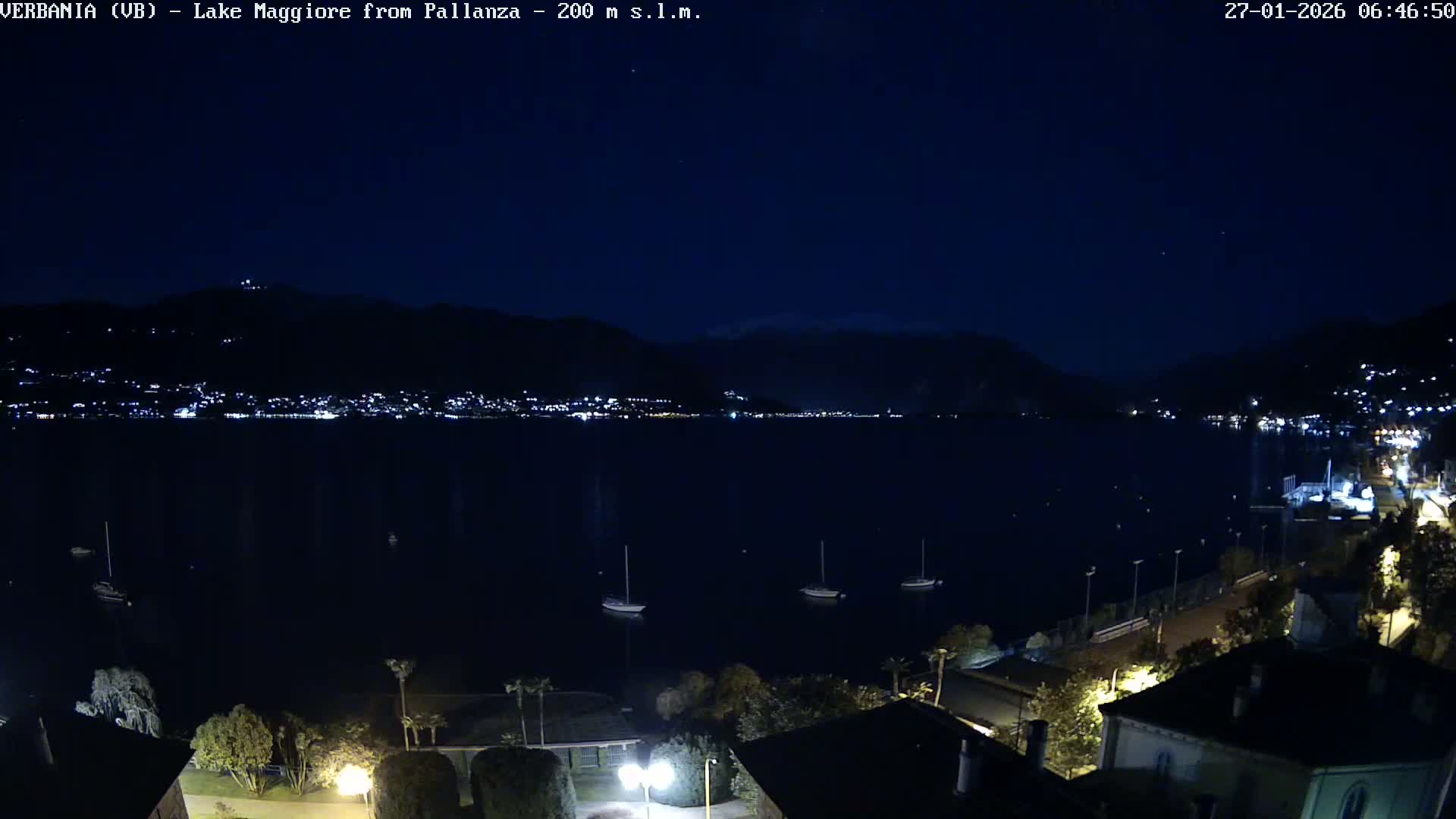 Verbania, Maggiore Lake Live Cam - Verbano-Cusio-Ossola, Piedmont, Italy
