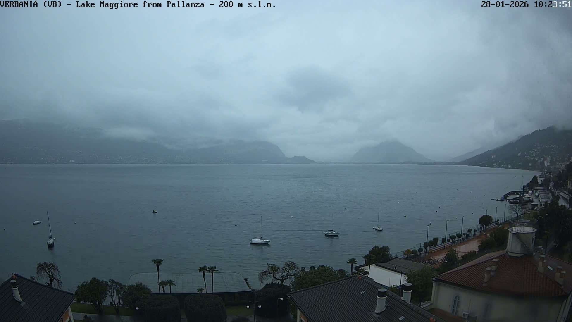 Verbania, Maggiore Lake Live Cam - Verbano-Cusio-Ossola, Piedmont, Italy