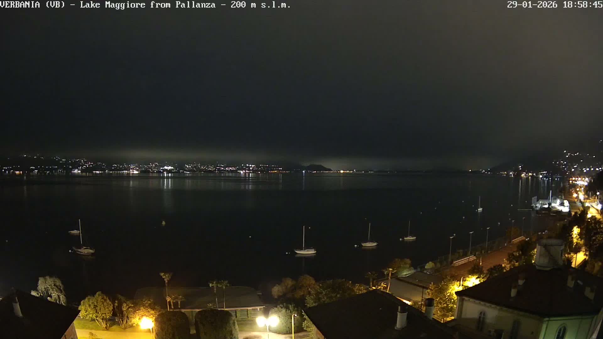 Verbania, Maggiore Lake Live Cam - Verbano-Cusio-Ossola, Piedmont, Italy