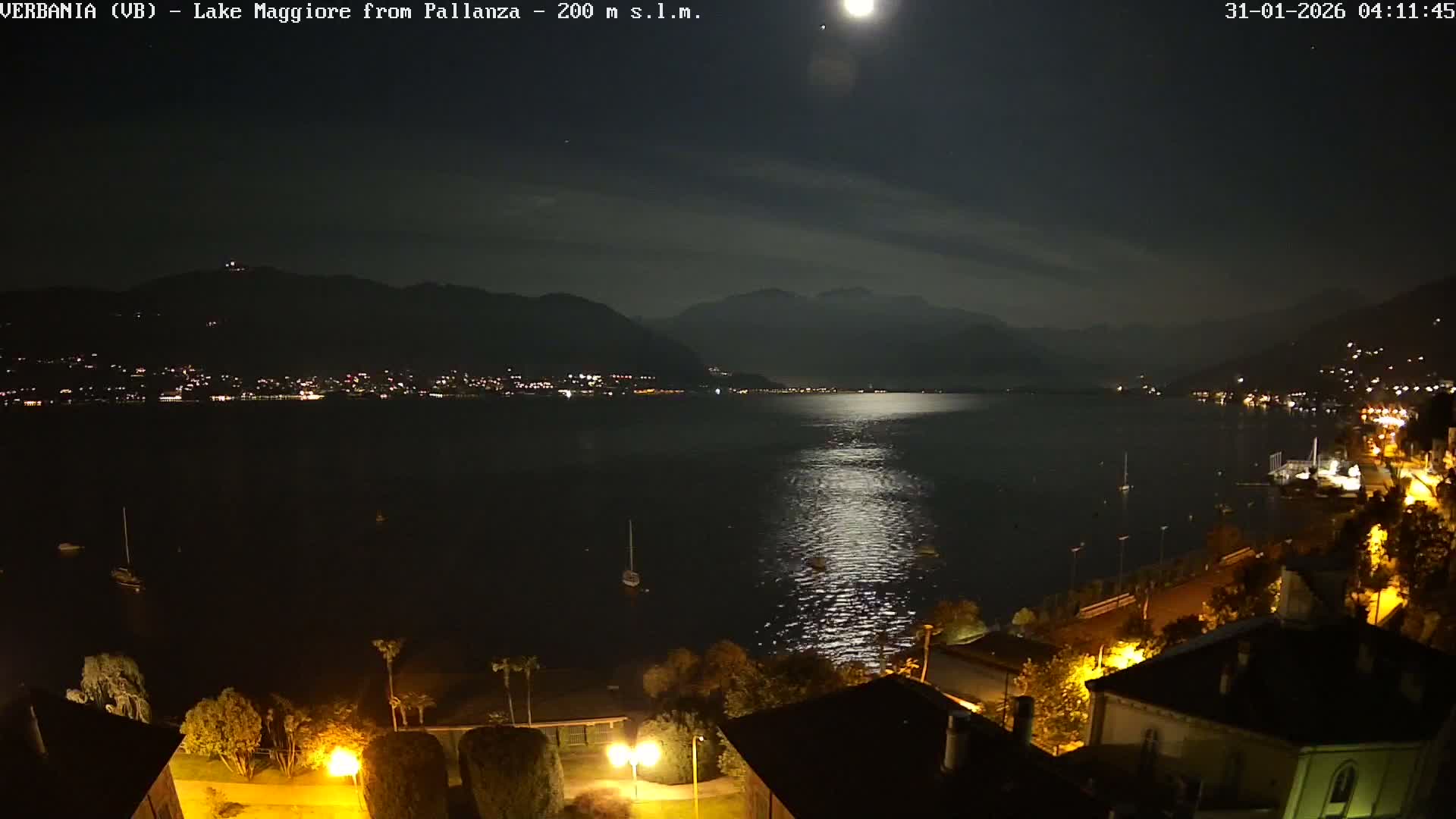 Verbania, Maggiore Lake Live Cam - Verbano-Cusio-Ossola, Piedmont, Italy