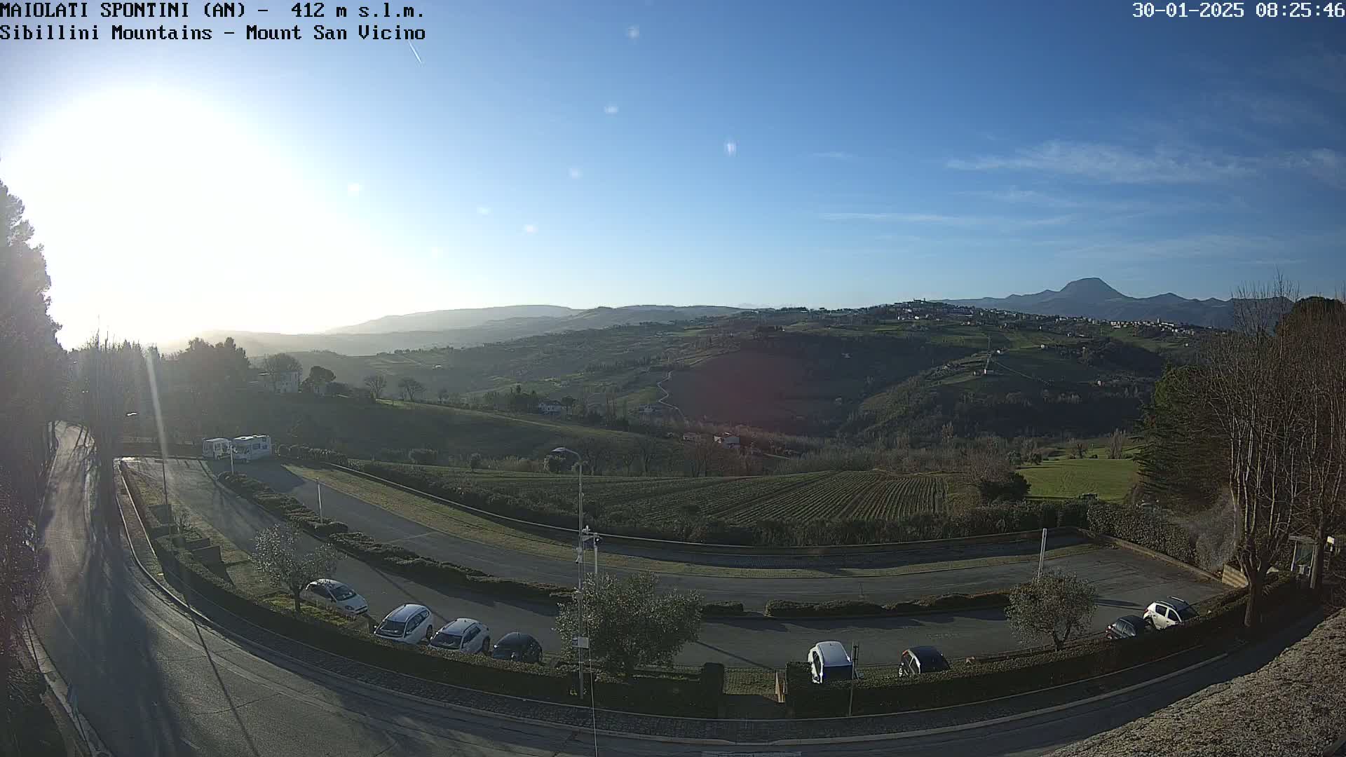 Mount Sibillini & San Vicino Live Cam - Maiolati Spontini, Marche, Italy