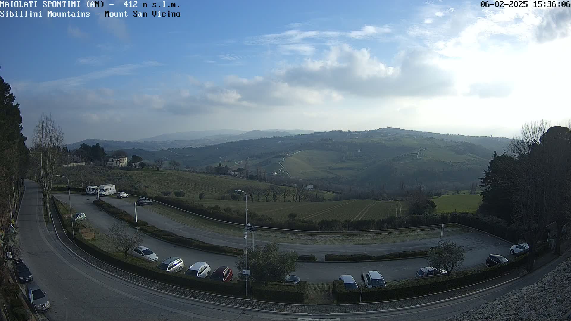 Mount Sibillini & San Vicino Live Cam - Maiolati Spontini, Marche, Italy