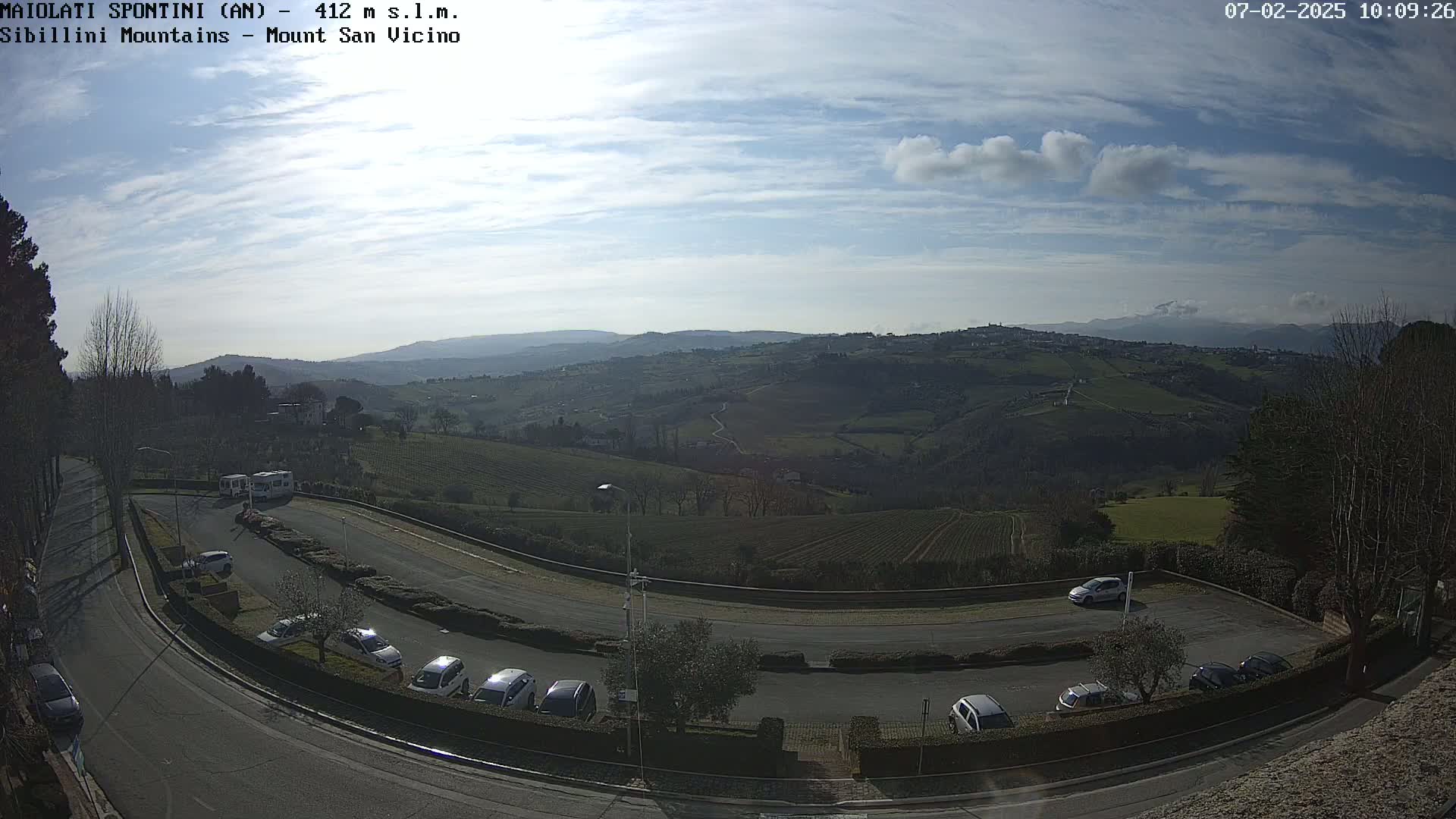 Mount Sibillini & San Vicino Live Cam - Maiolati Spontini, Marche, Italy