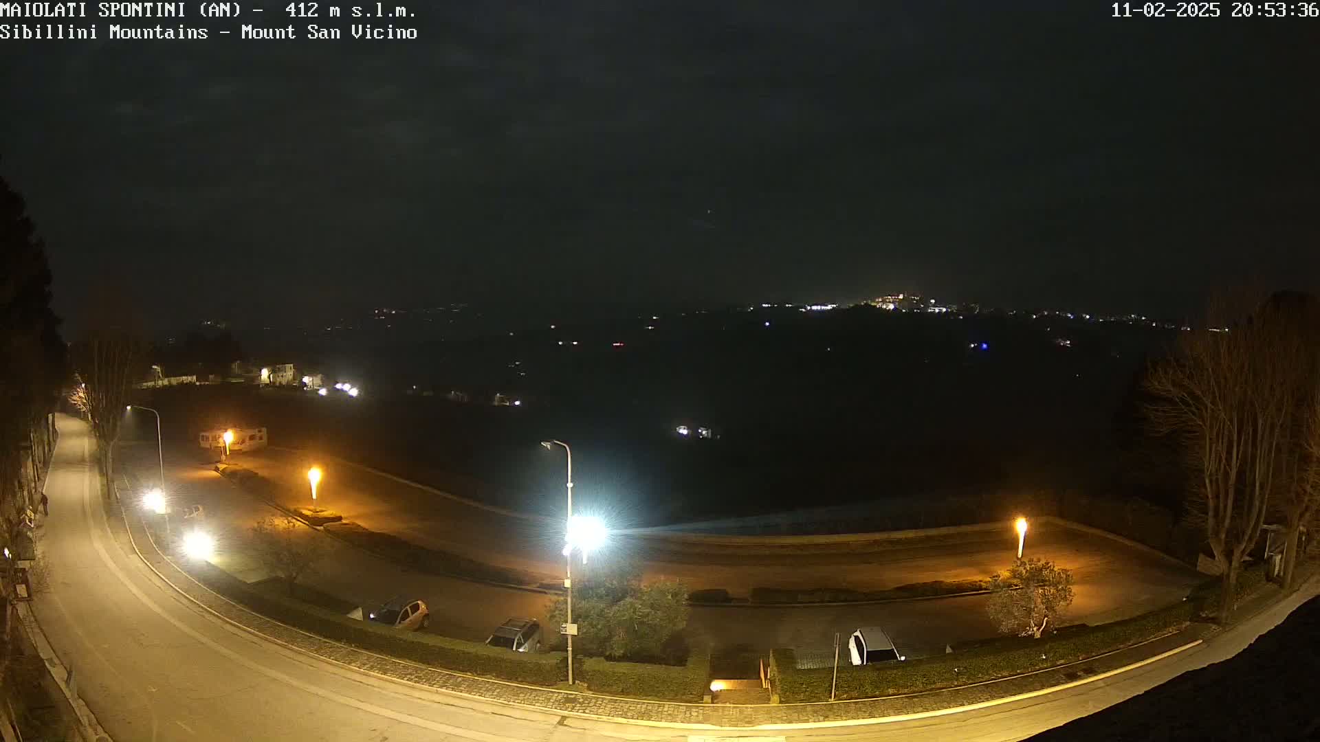 Mount Sibillini & San Vicino Live Cam - Maiolati Spontini, Marche, Italy