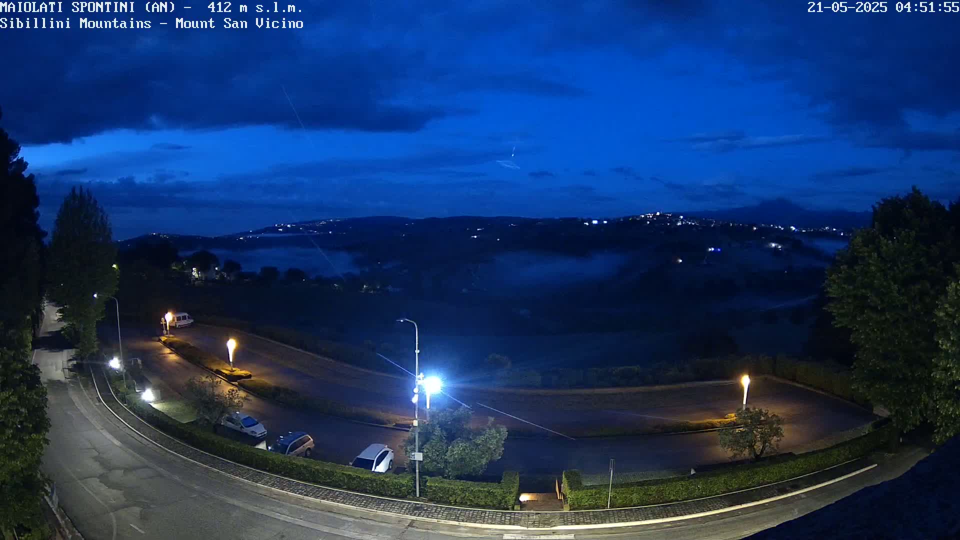 Mount Sibillini & San Vicino Live Cam - Maiolati Spontini, Marche, Italy