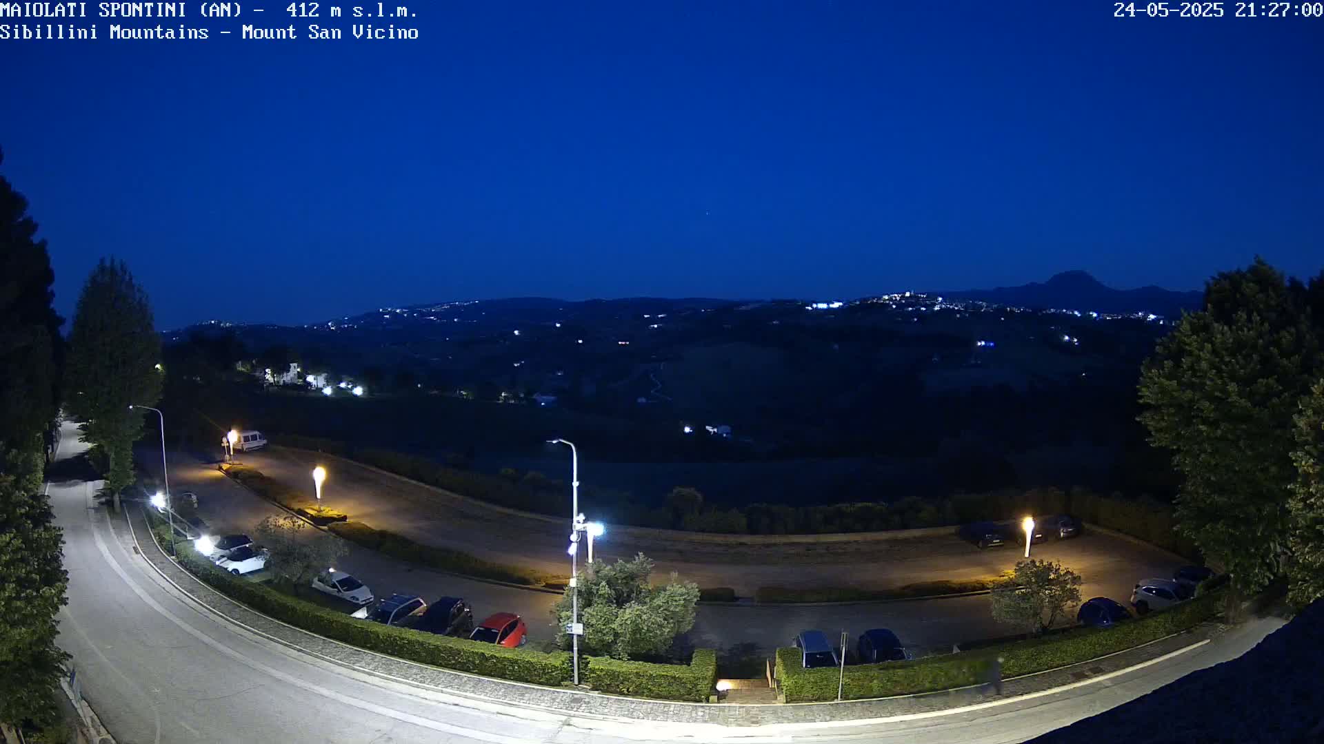 Mount Sibillini & San Vicino Live Cam - Maiolati Spontini, Marche, Italy