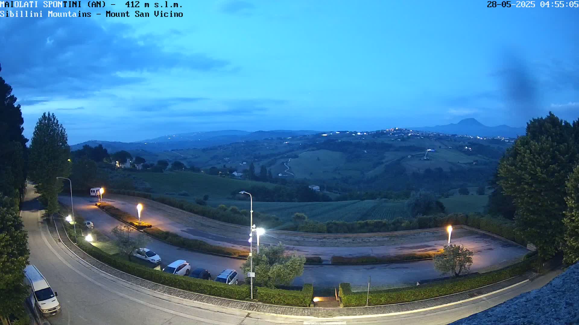 Mount Sibillini & San Vicino Live Cam - Maiolati Spontini, Marche, Italy