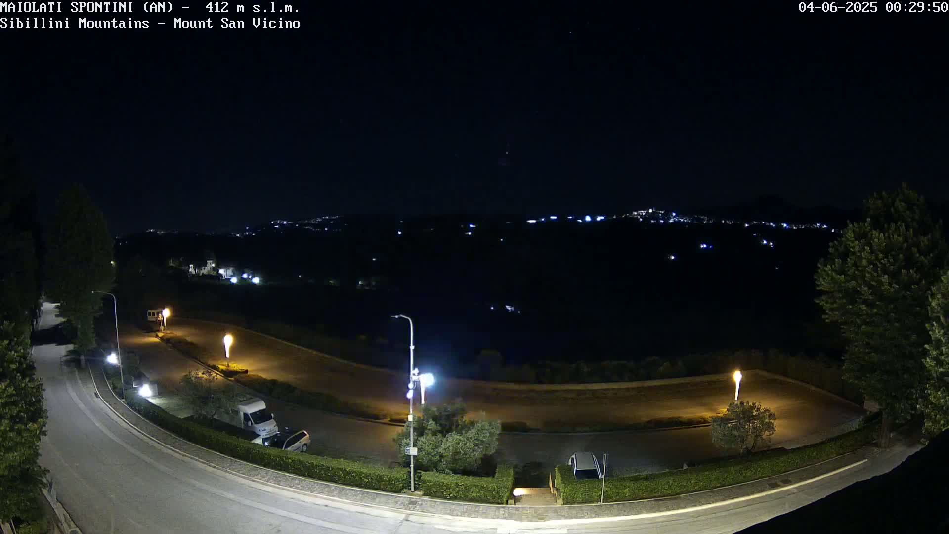 Mount Sibillini & San Vicino Live Cam - Maiolati Spontini, Marche, Italy