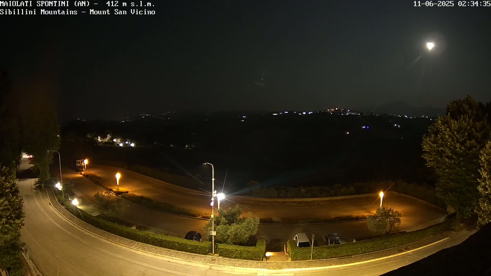 Mount Sibillini & San Vicino Live Cam - Maiolati Spontini, Marche, Italy