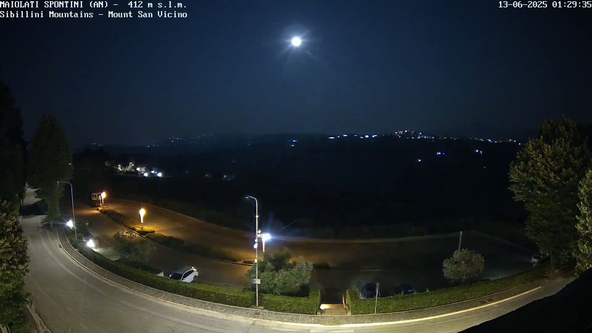 Mount Sibillini & San Vicino Live Cam - Maiolati Spontini, Marche, Italy