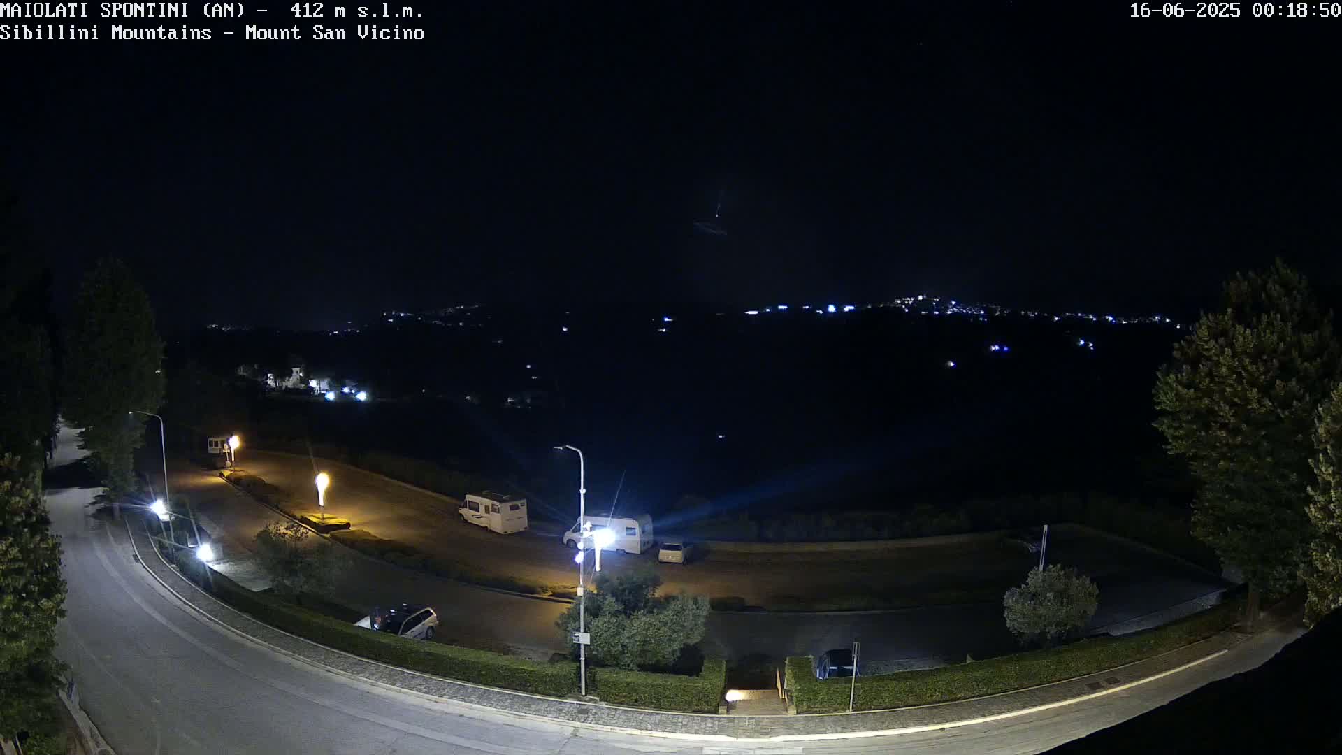 Mount Sibillini & San Vicino Live Cam - Maiolati Spontini, Marche, Italy