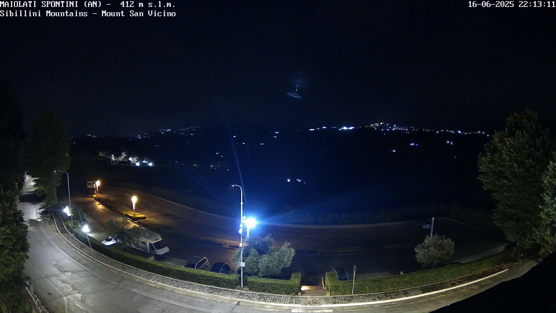 Mount Sibillini & San Vicino Live Cam - Maiolati Spontini, Marche, Italy