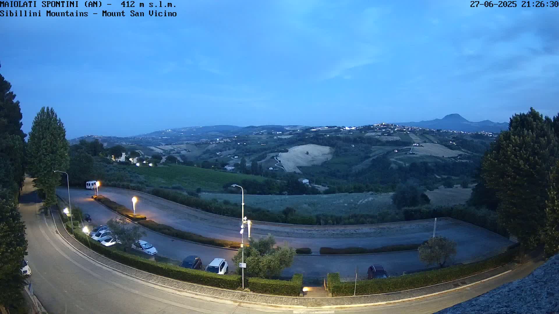 Mount Sibillini & San Vicino Live Cam - Maiolati Spontini, Marche, Italy