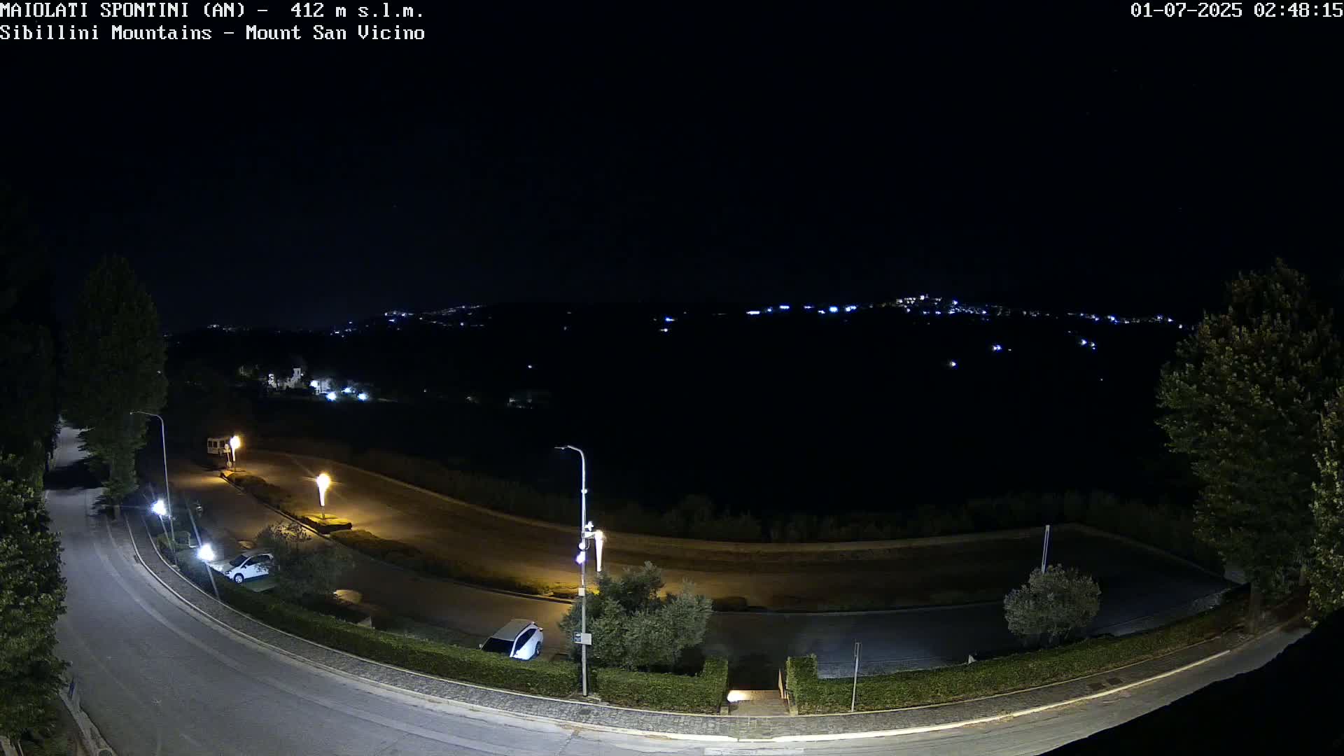 Mount Sibillini & San Vicino Live Cam - Maiolati Spontini, Marche, Italy