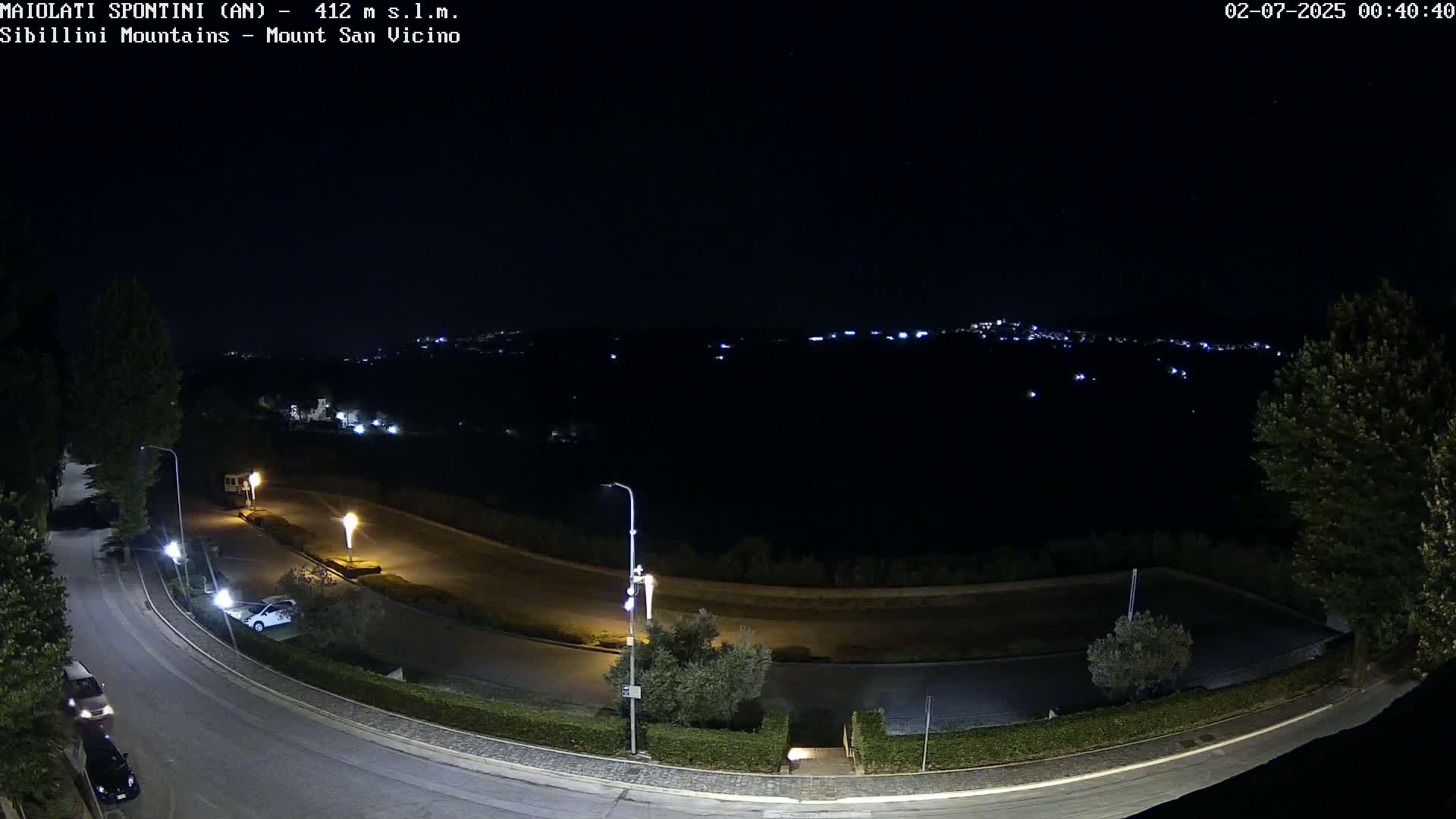 Mount Sibillini & San Vicino Live Cam - Maiolati Spontini, Marche, Italy