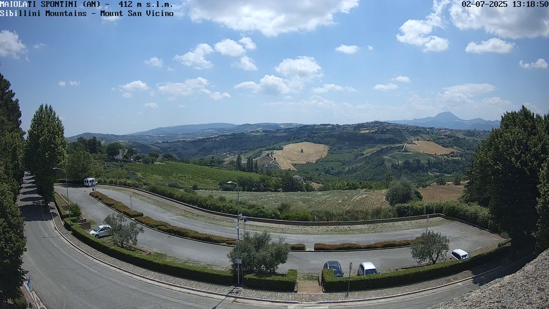 Mount Sibillini & San Vicino Live Cam - Maiolati Spontini, Marche, Italy