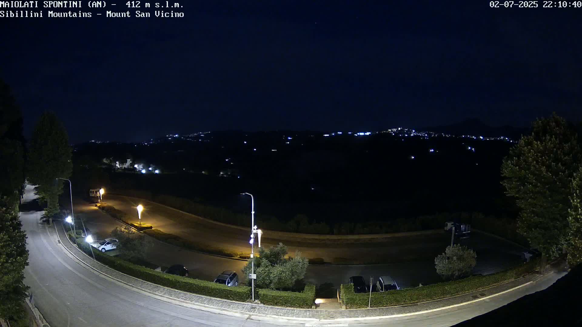 Mount Sibillini & San Vicino Live Cam - Maiolati Spontini, Marche, Italy