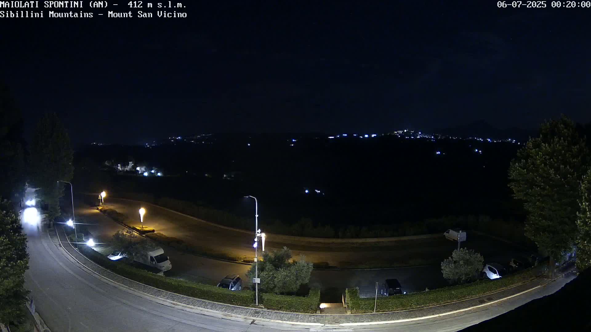 Mount Sibillini & San Vicino Live Cam - Maiolati Spontini, Marche, Italy