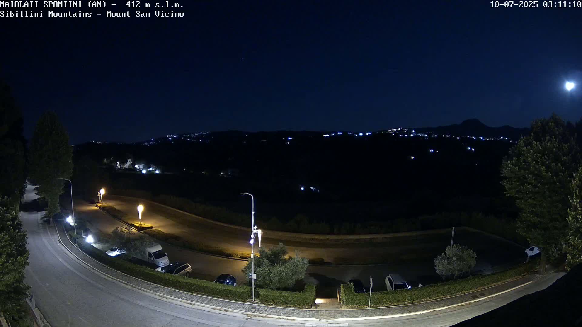 Mount Sibillini & San Vicino Live Cam - Maiolati Spontini, Marche, Italy