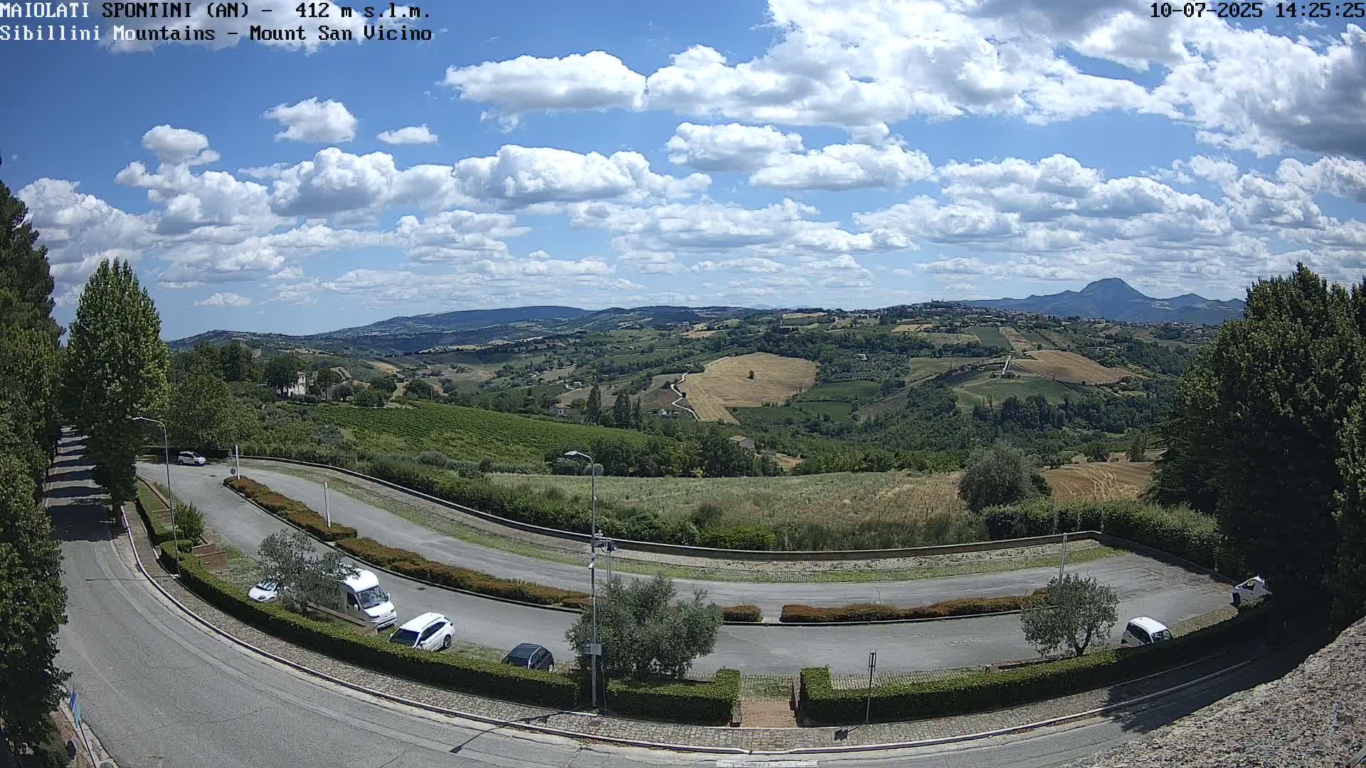 Mount Sibillini & San Vicino Live Cam - Maiolati Spontini, Marche, Italy
