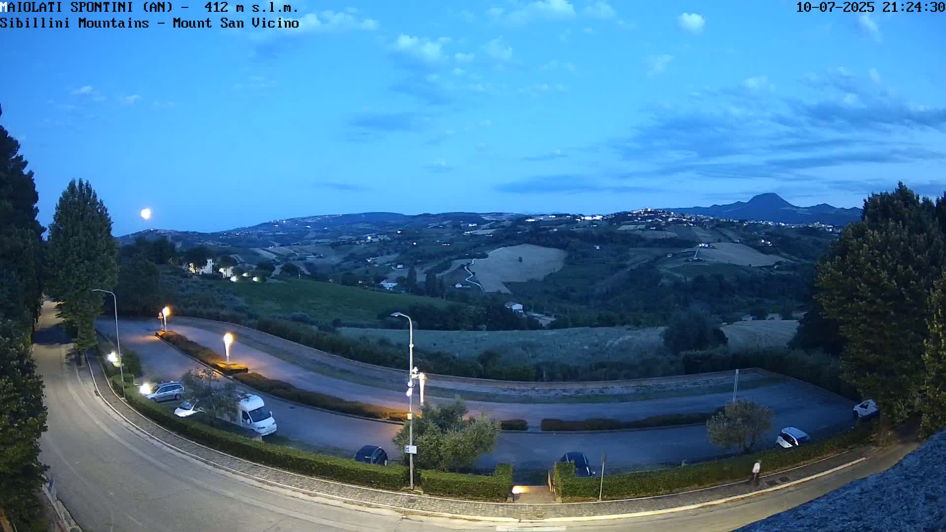 Mount Sibillini & San Vicino Live Cam - Maiolati Spontini, Marche, Italy