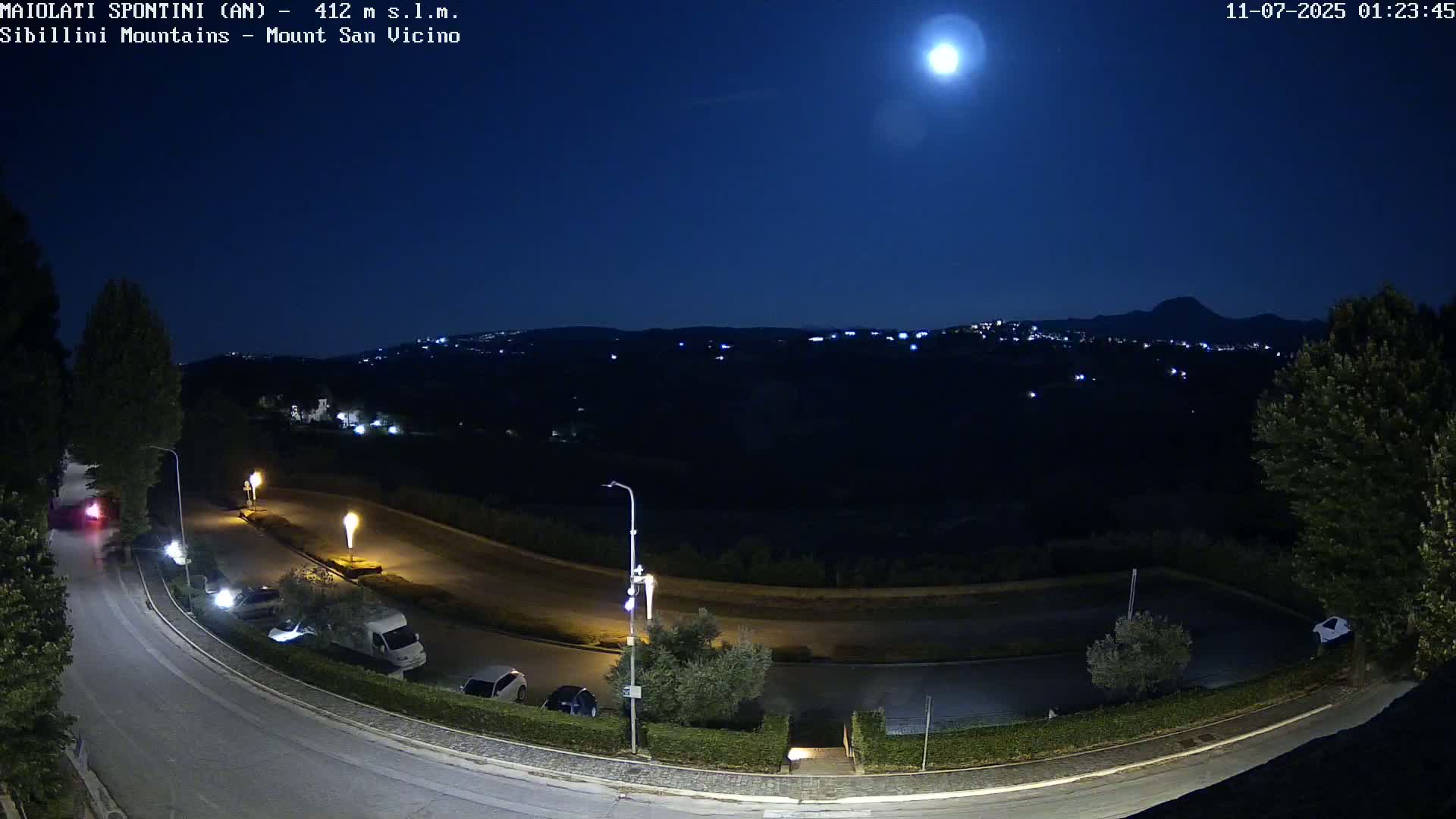 Mount Sibillini & San Vicino Live Cam - Maiolati Spontini, Marche, Italy