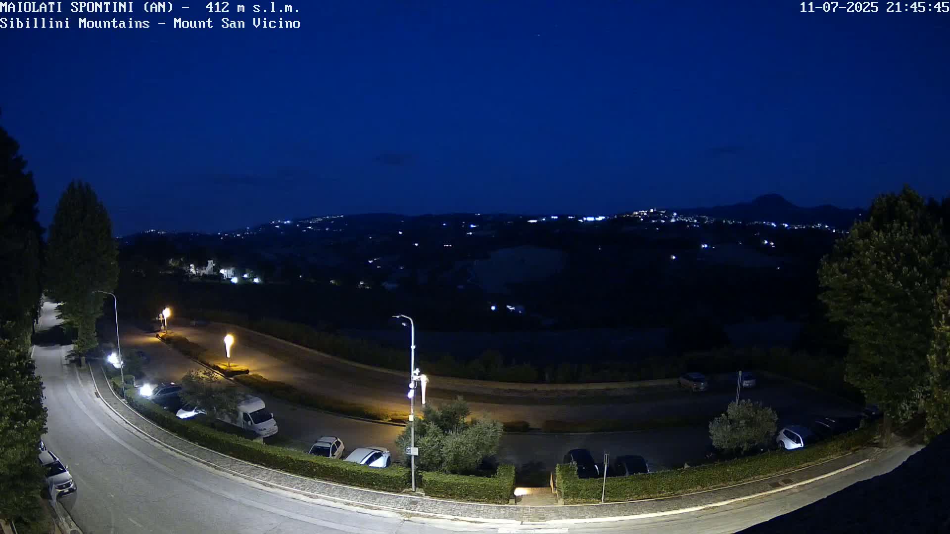 Mount Sibillini & San Vicino Live Cam - Maiolati Spontini, Marche, Italy