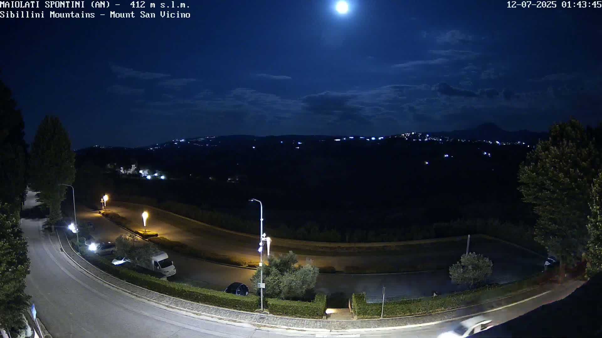 Mount Sibillini & San Vicino Live Cam - Maiolati Spontini, Marche, Italy