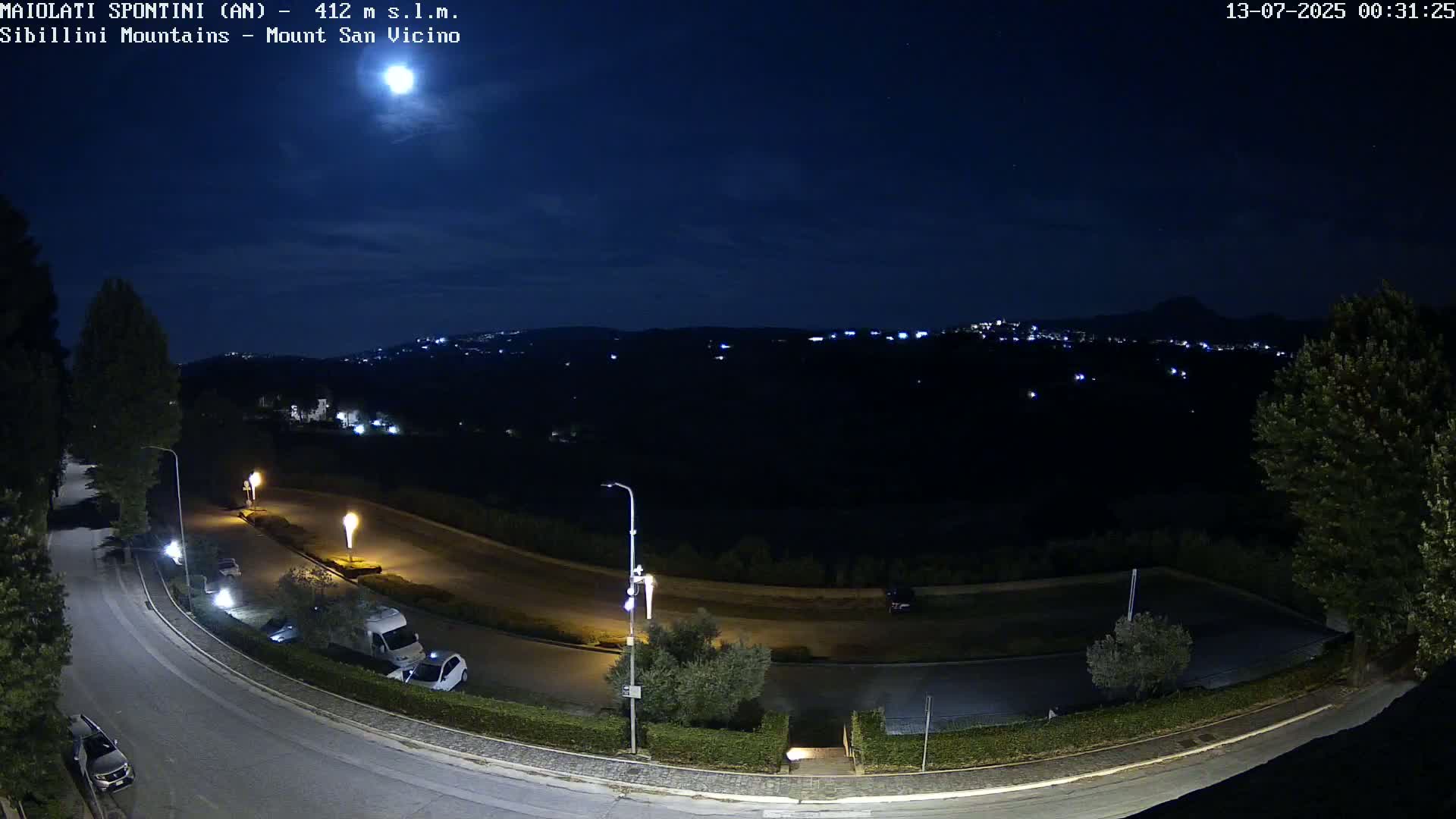Mount Sibillini & San Vicino Live Cam - Maiolati Spontini, Marche, Italy