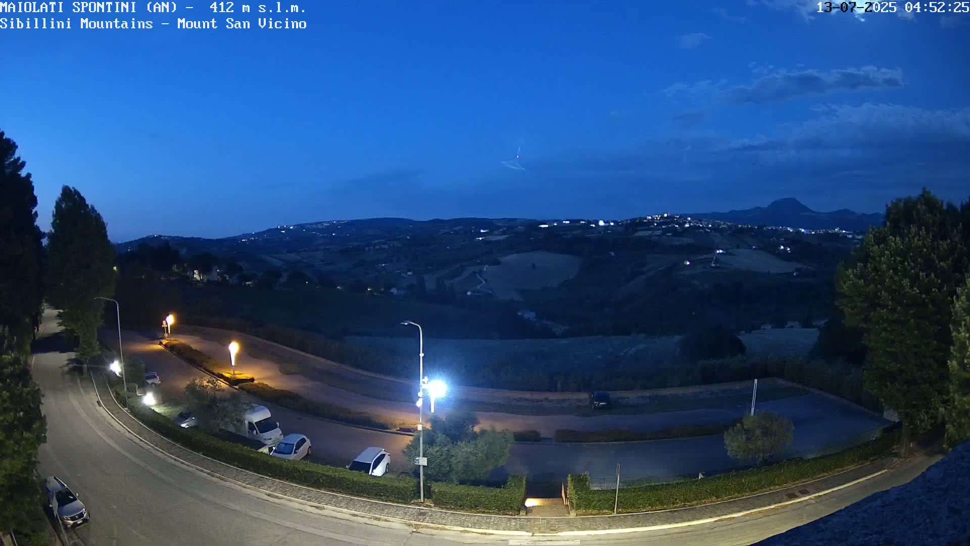 Mount Sibillini & San Vicino Live Cam - Maiolati Spontini, Marche, Italy