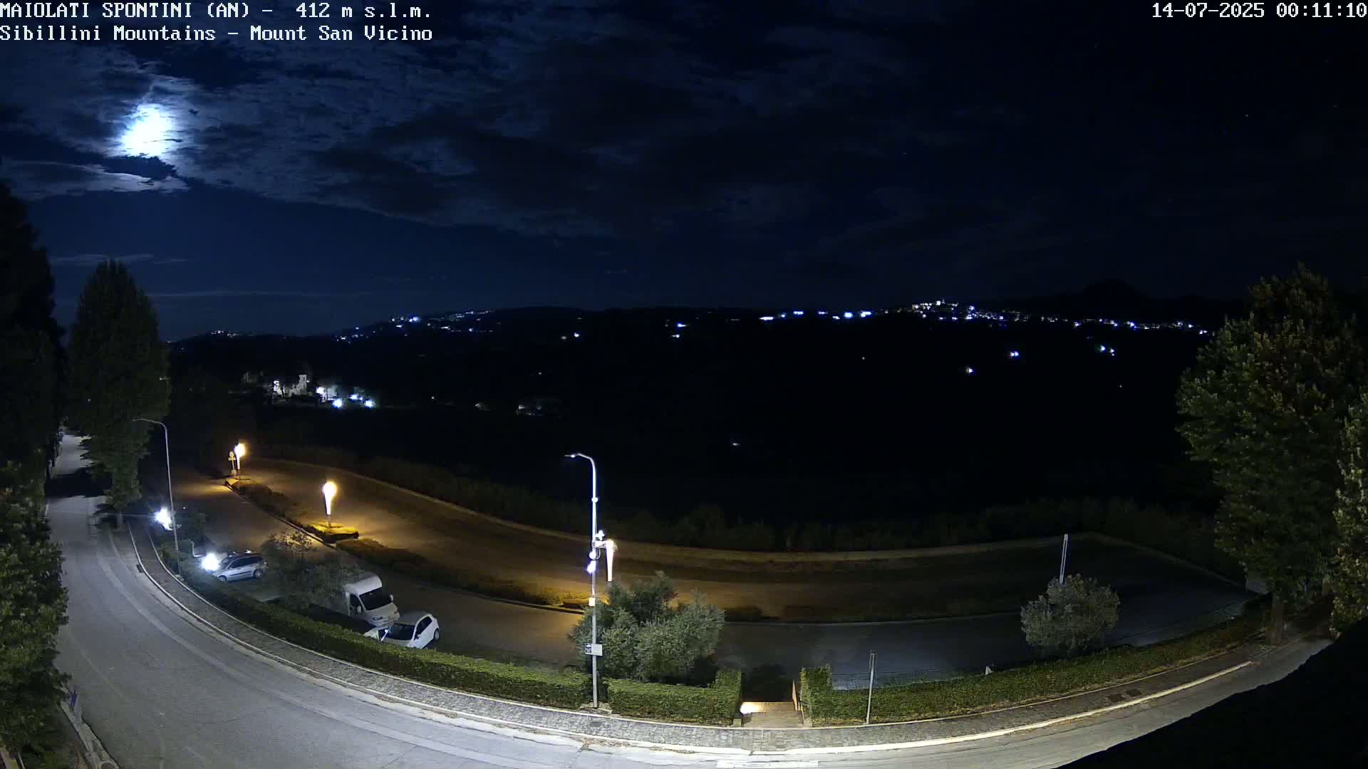 Mount Sibillini & San Vicino Live Cam - Maiolati Spontini, Marche, Italy