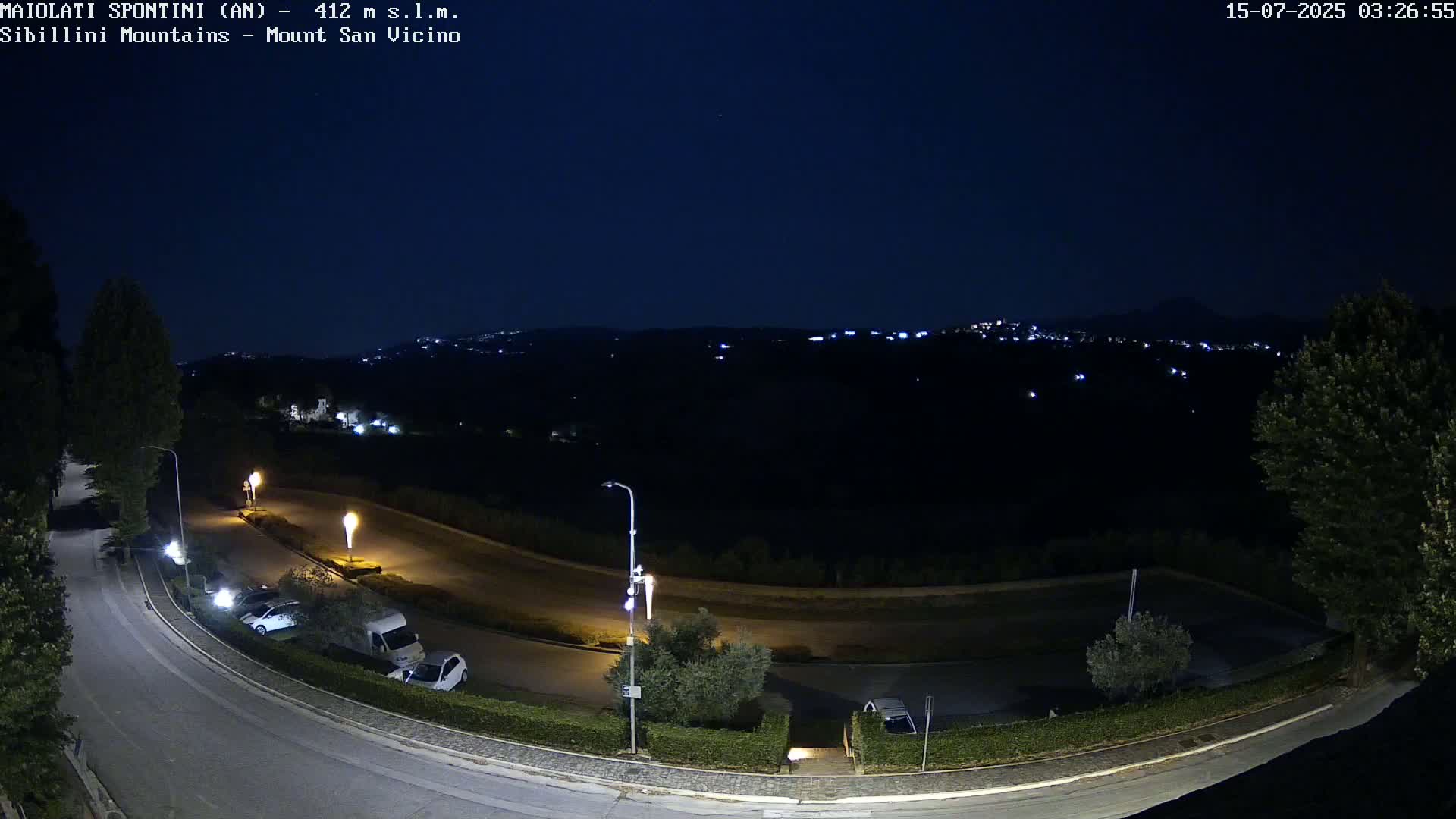 Mount Sibillini & San Vicino Live Cam - Maiolati Spontini, Marche, Italy