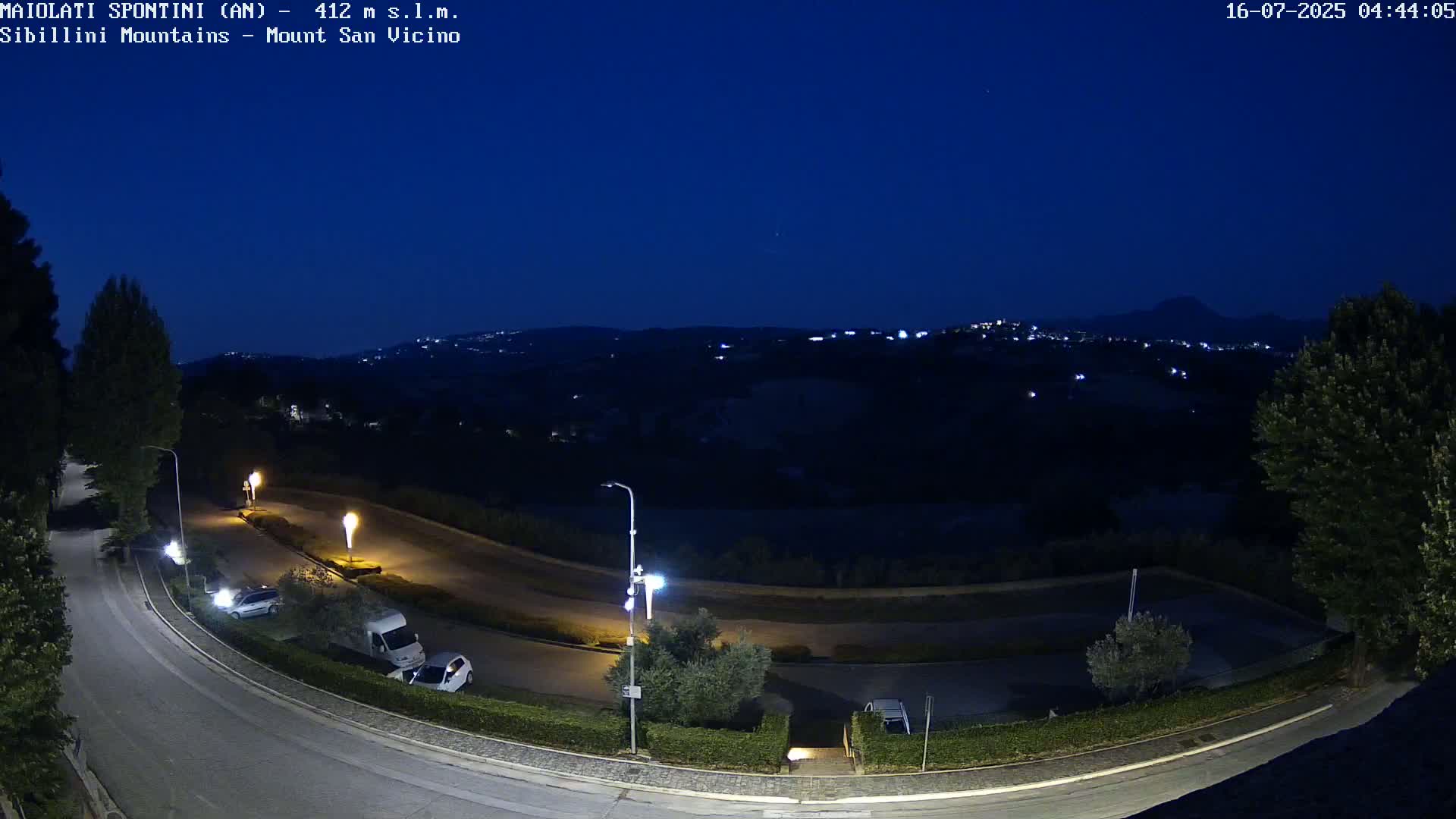Mount Sibillini & San Vicino Live Cam - Maiolati Spontini, Marche, Italy