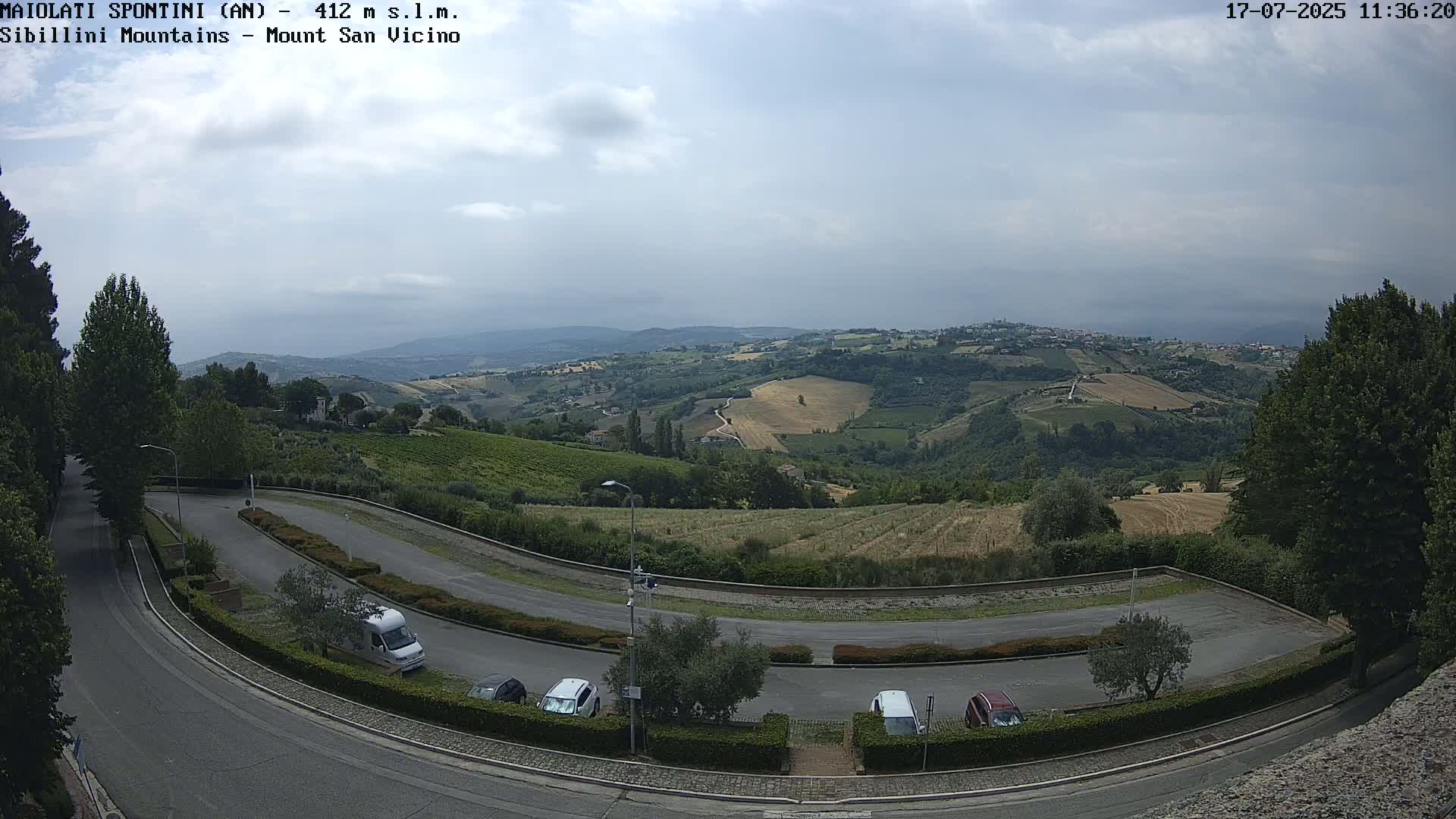 Mount Sibillini & San Vicino Live Cam - Maiolati Spontini, Marche, Italy